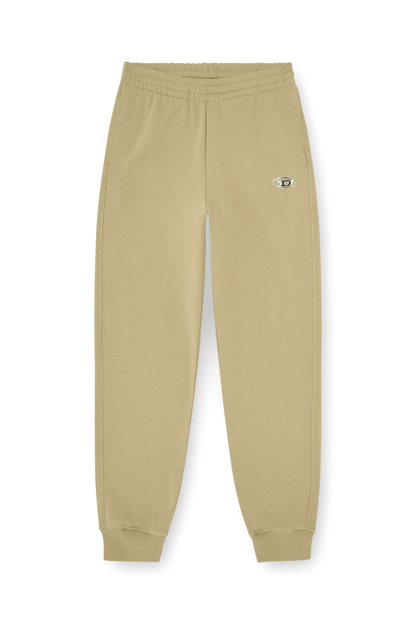 Cotton pants with metallic Oval D