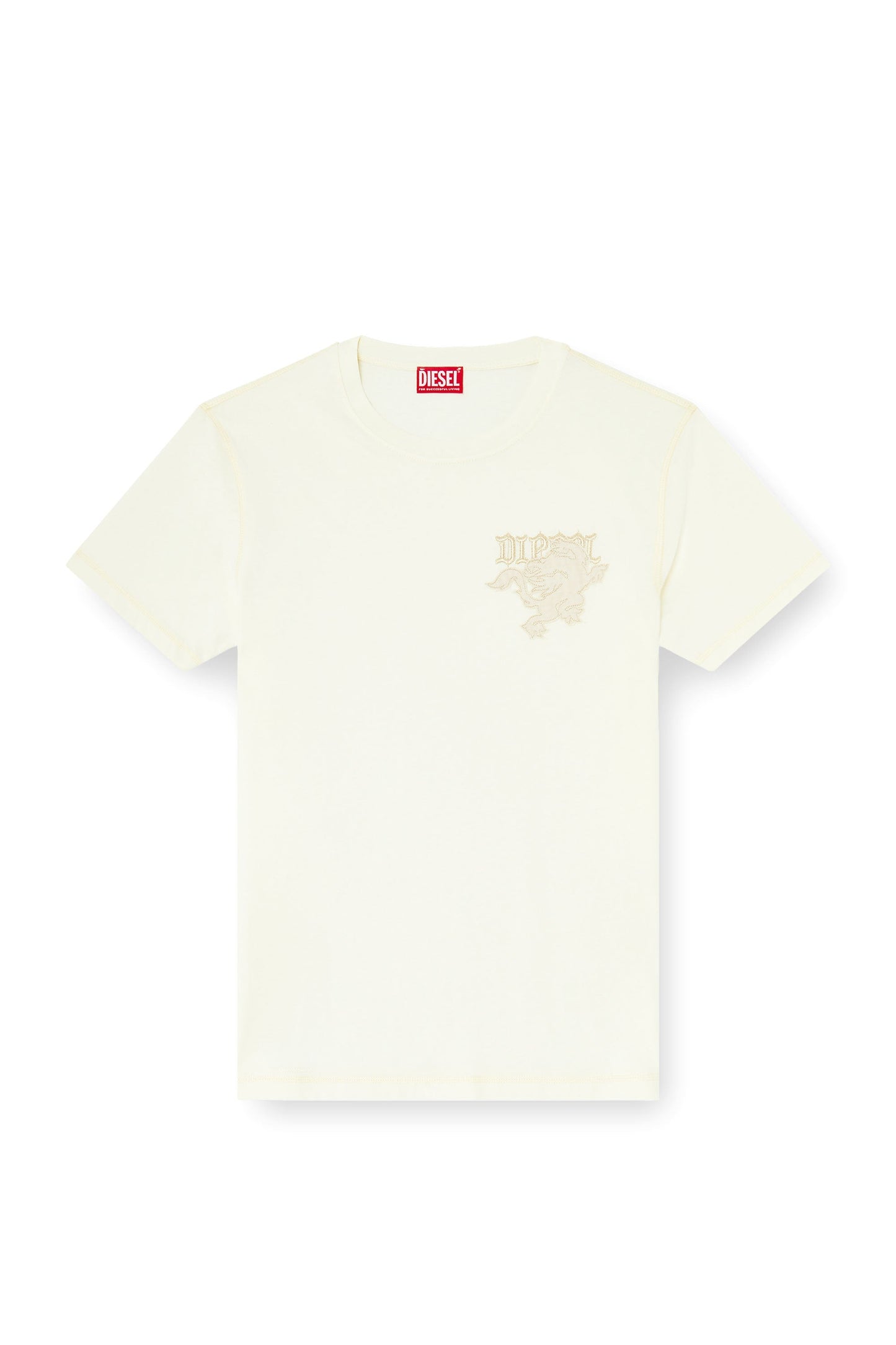 Regular T-shirt with embroidered patch