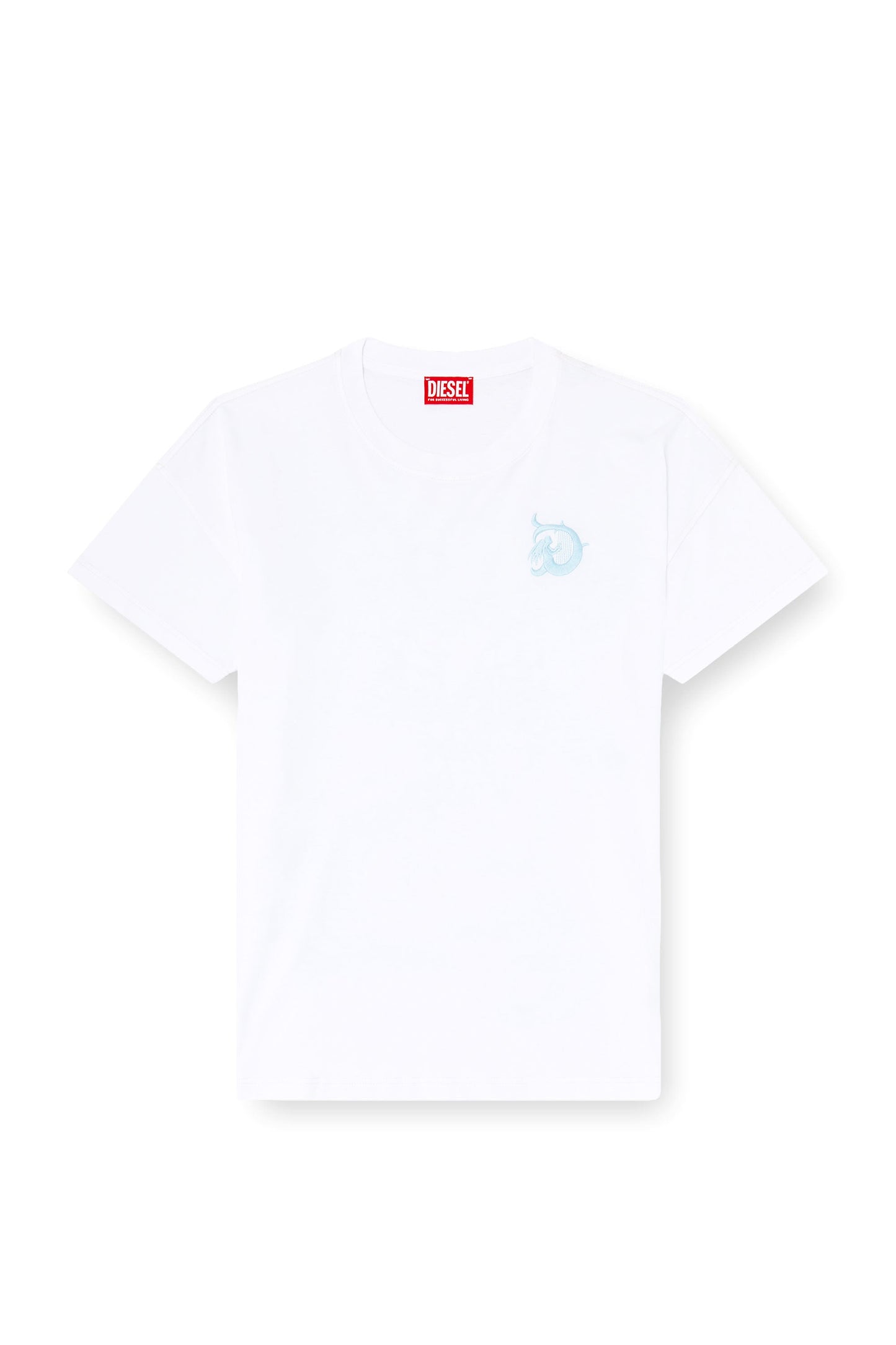 Jersey T-shirt with flocked print