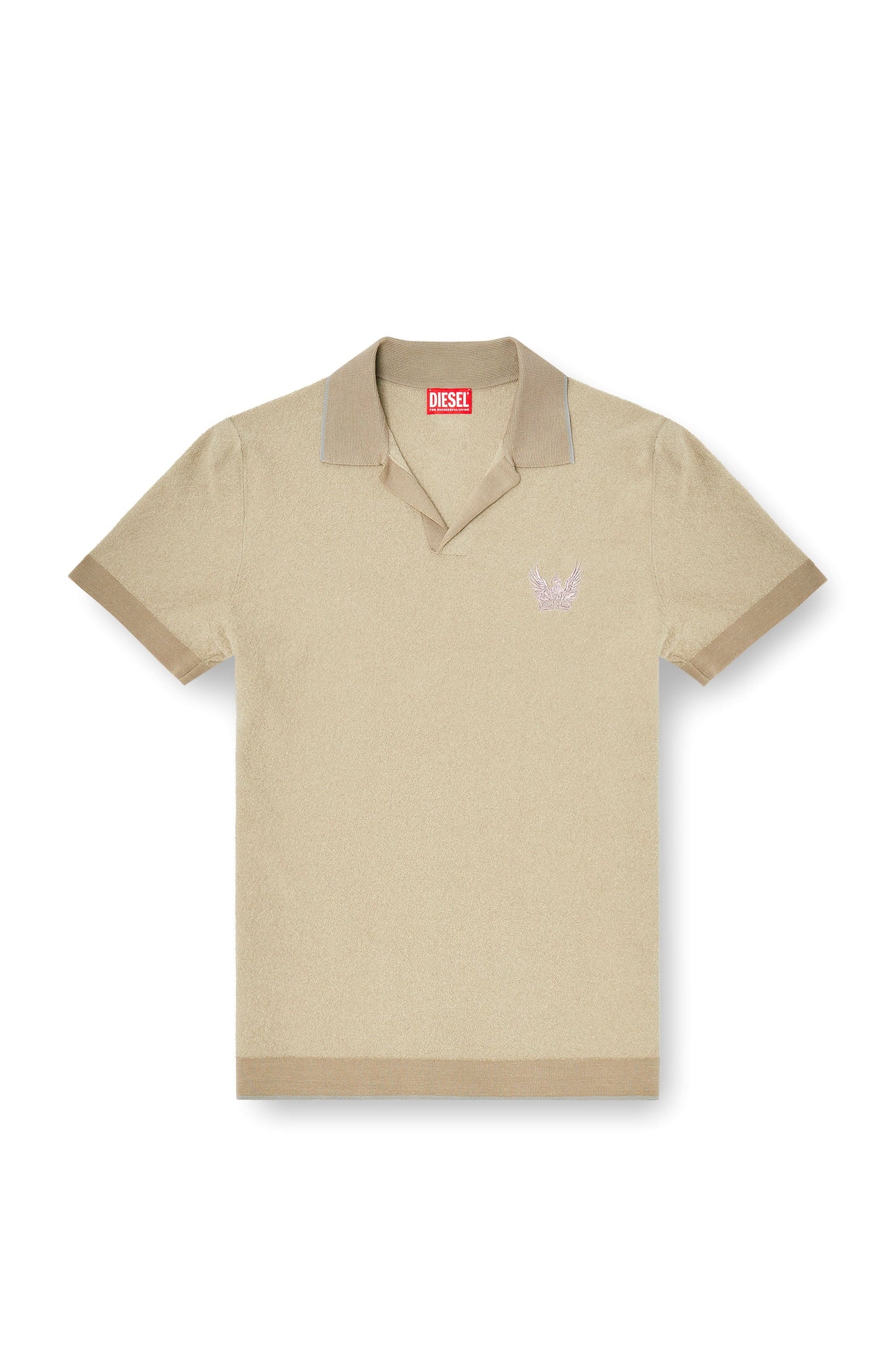 Bouclé-knit polo shirt with Phoenix logo
