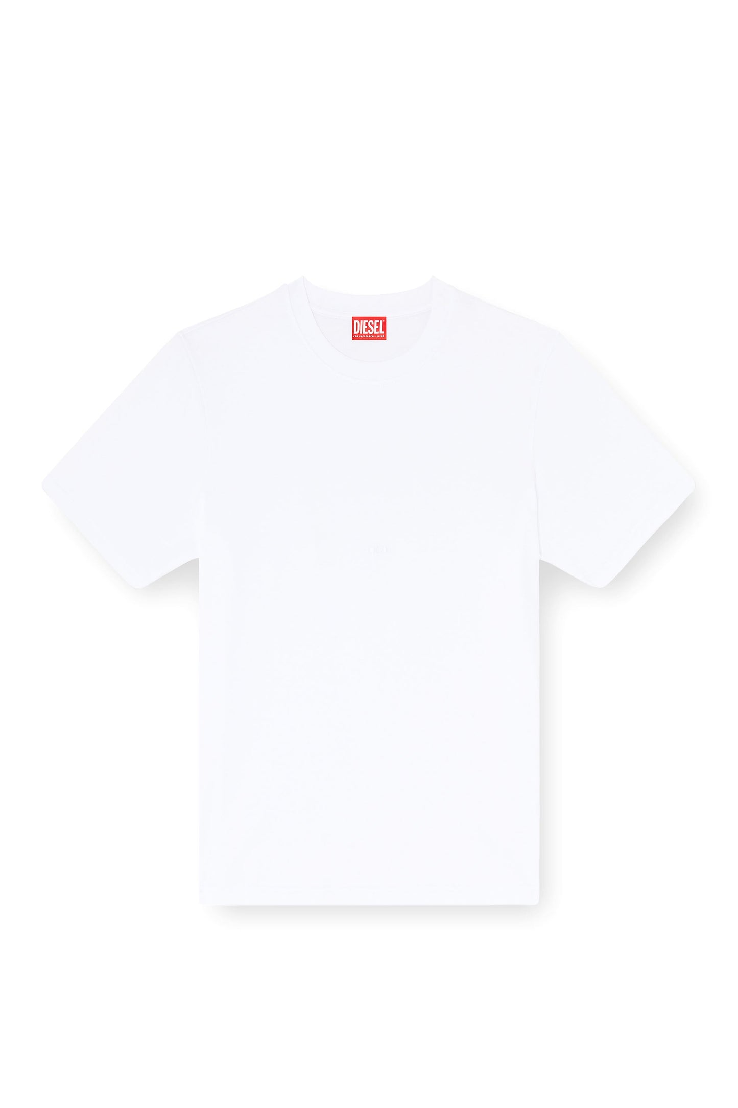 Cotton-interlock T-shirt with logo embroidery