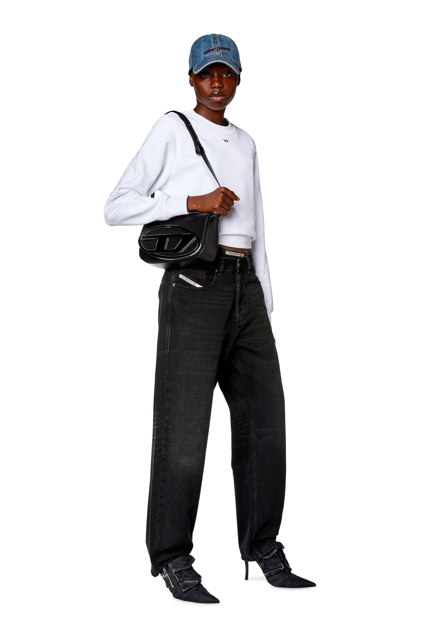 1DR M-Iconic medium shoulder bag in leather