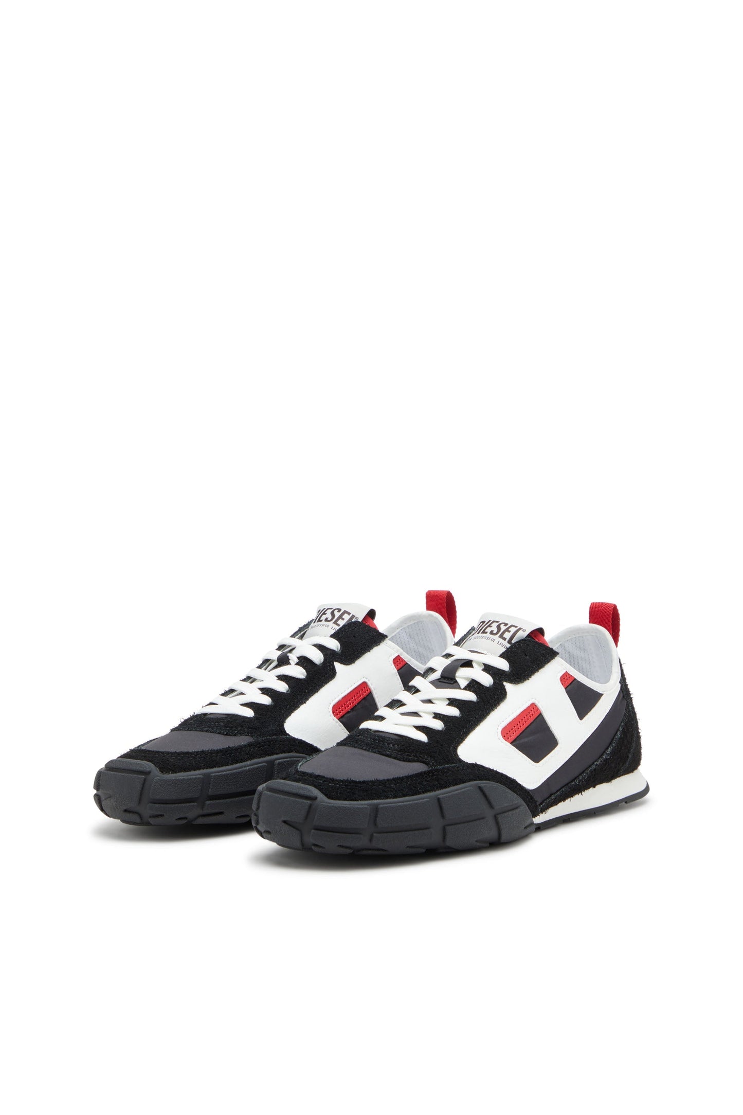 S-Pagodha-Sneakers in leather, suede and ripstop