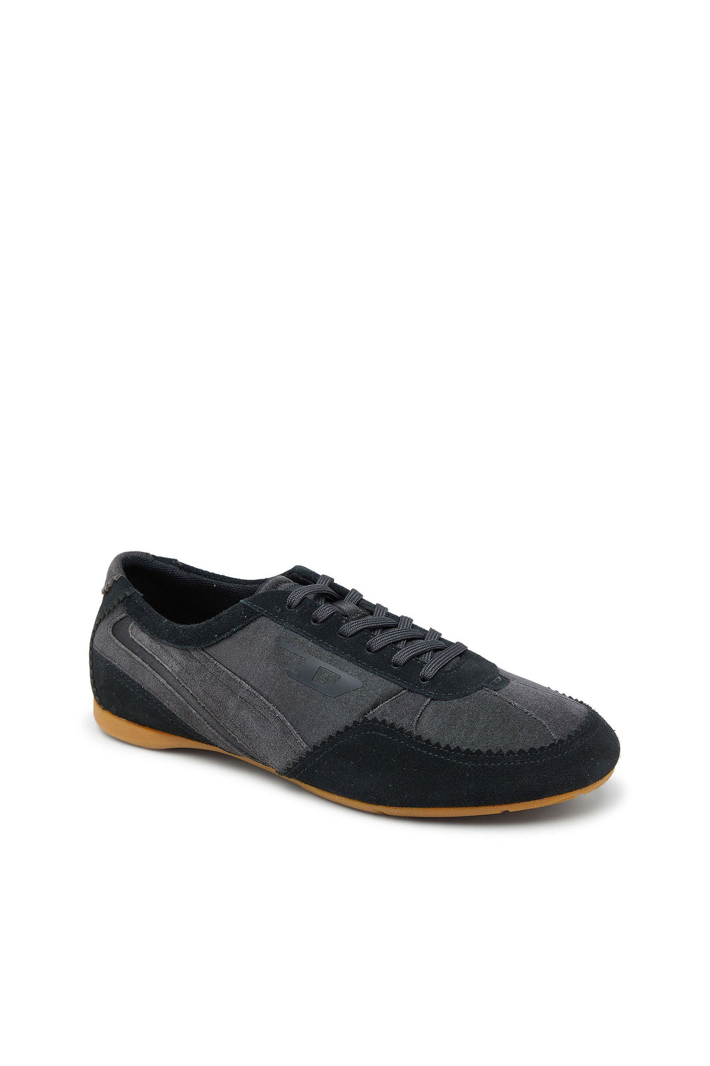 D-Mile-Flat sneakers with suede overlays