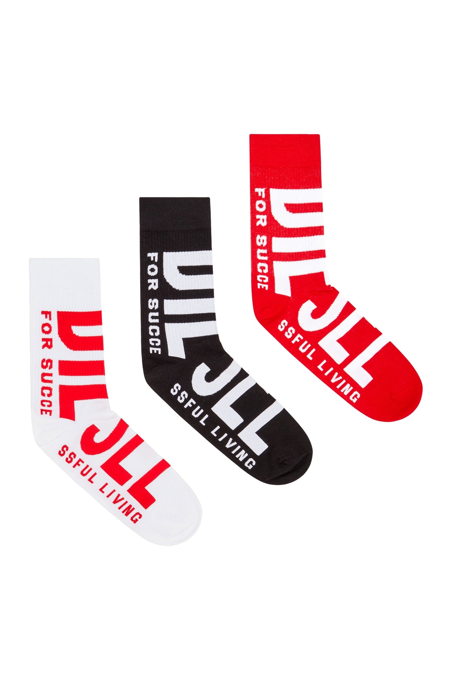 Three-pack of maxi logo socks