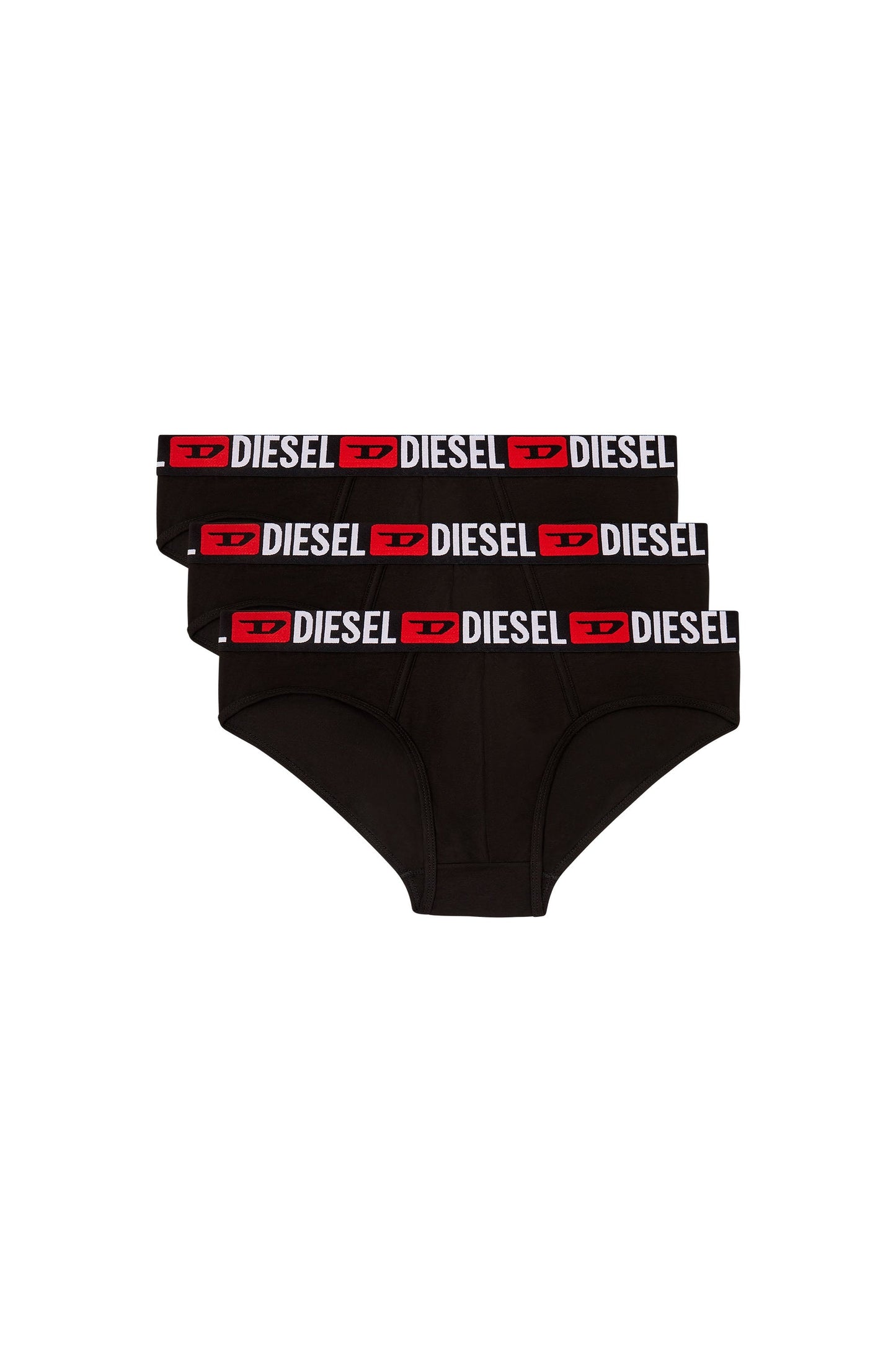 Three-pack of solid-colour briefs