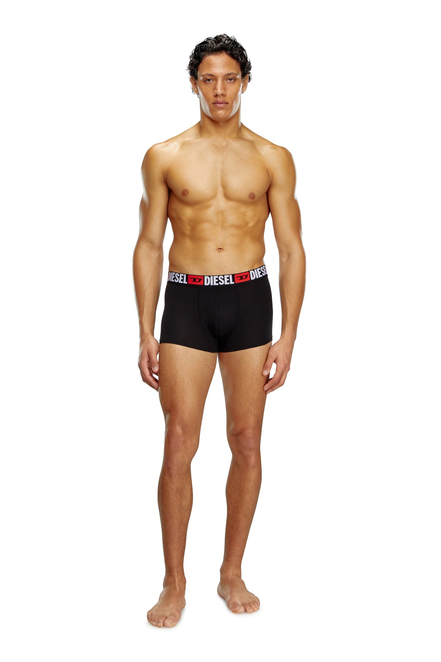 Three-pack of all-over logo waist boxers