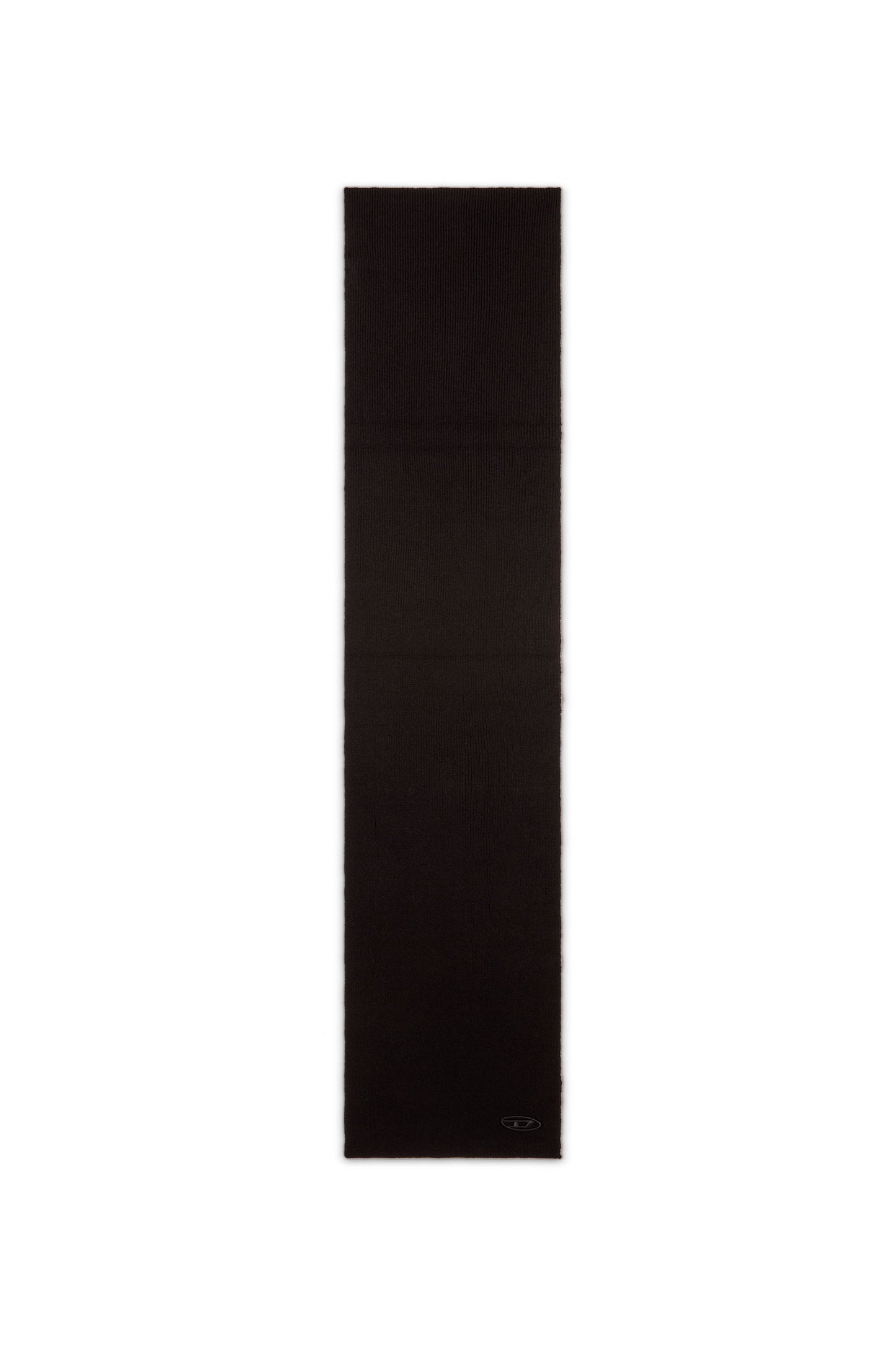 Ribbed wool-blend scarf