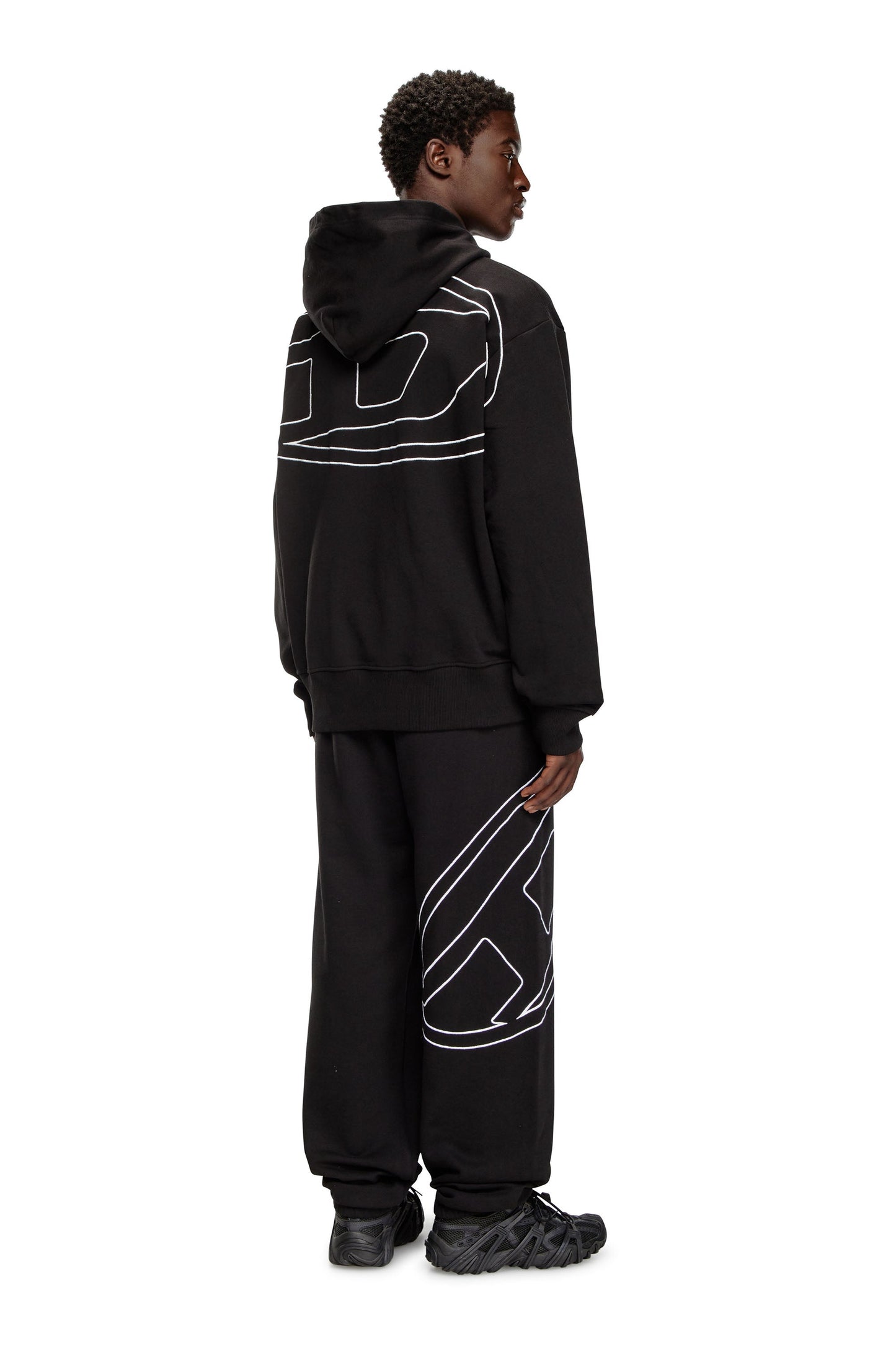 Hoodie with logo embroidery