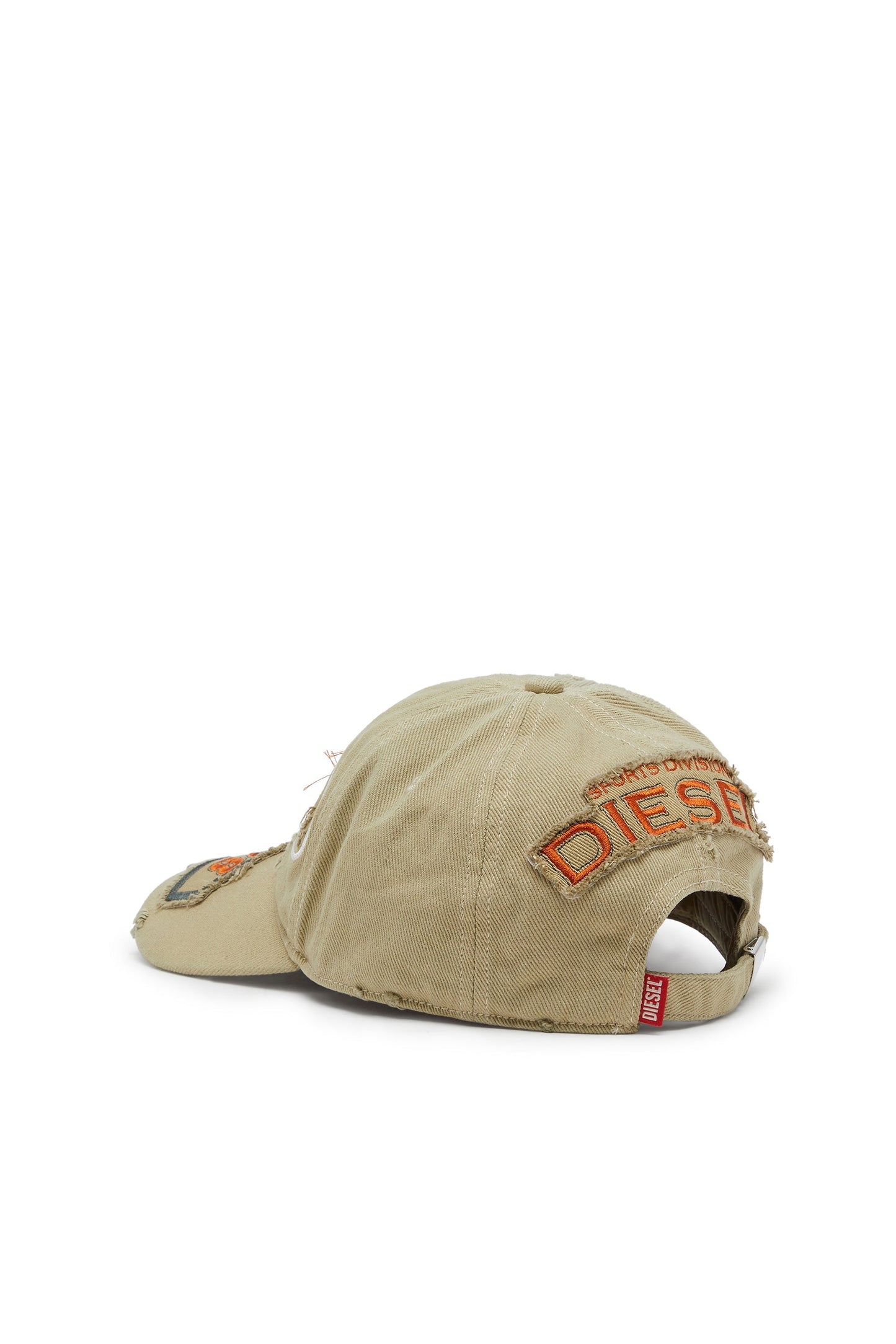Baseball cap with embroidered patches