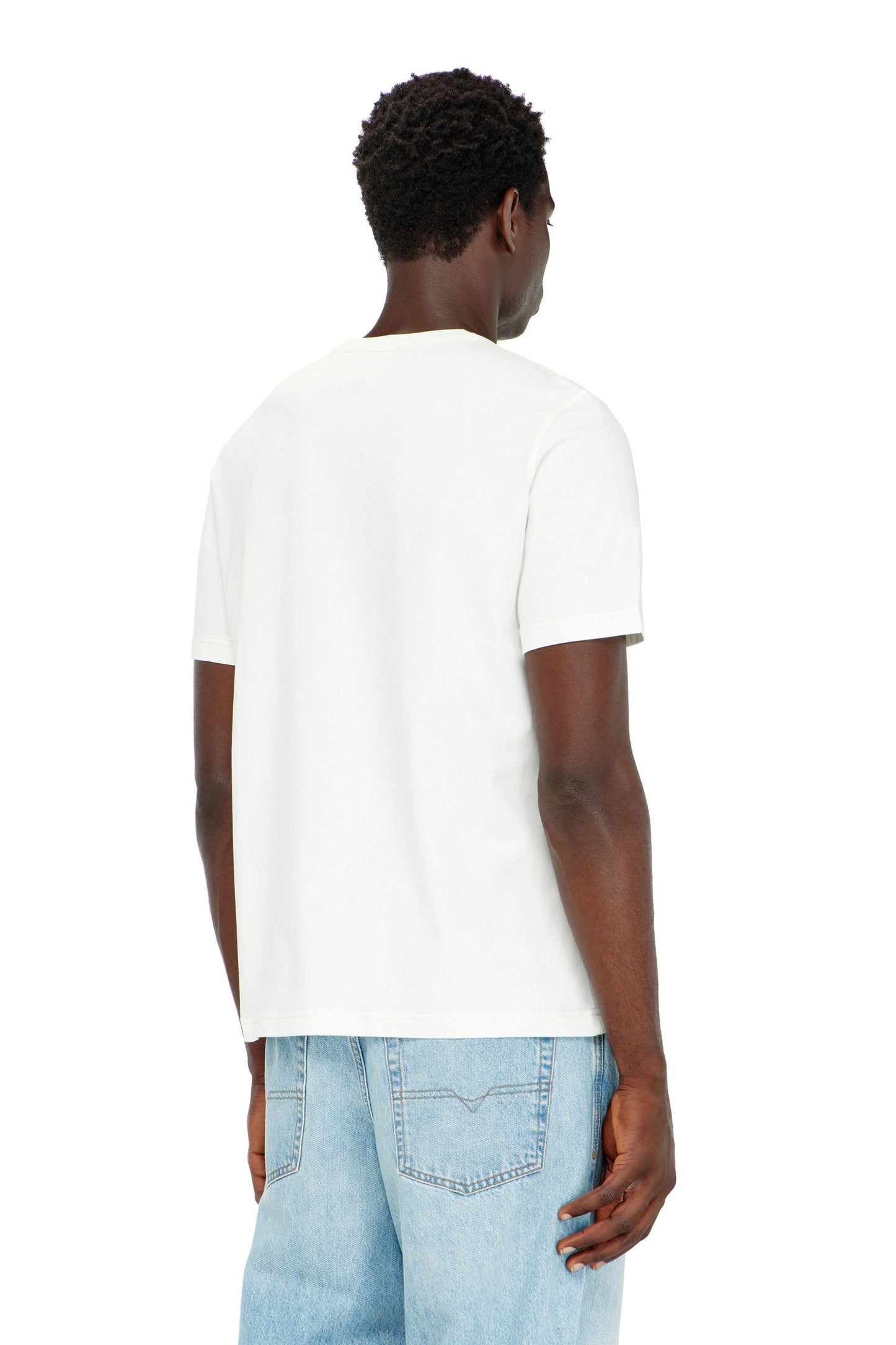 T-shirt with crumpled-effect logo