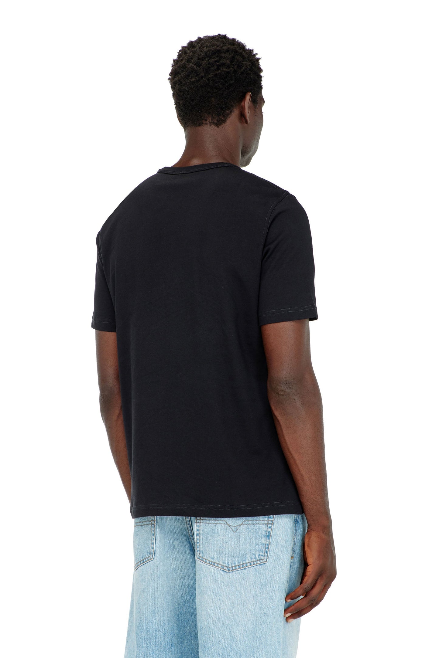 T-shirt with crumpled-effect logo