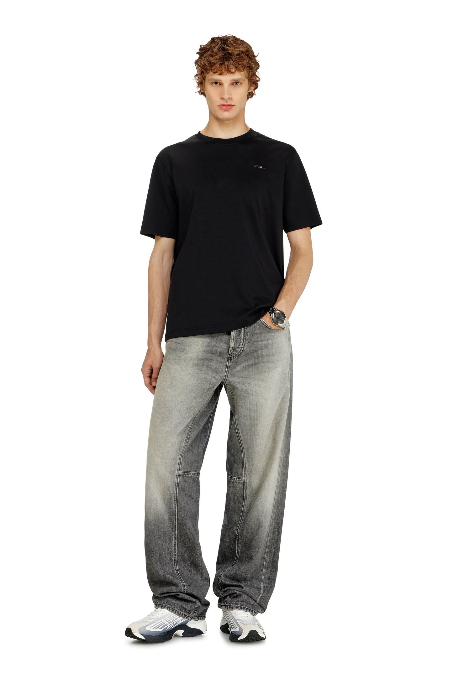 Cotton T-shirt with small logo on chest