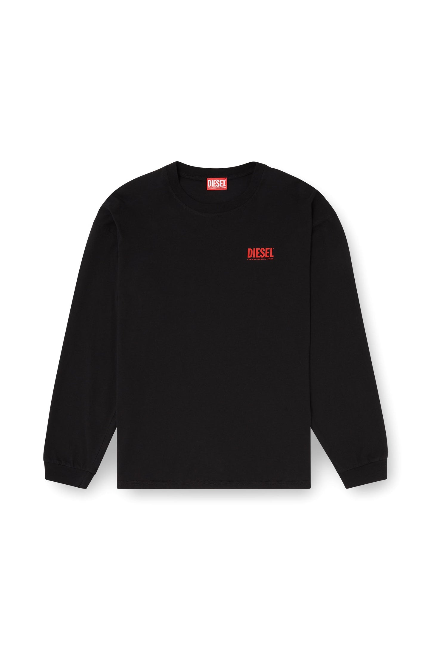 Relaxed long-sleeve T-shirt with Biscotto logo