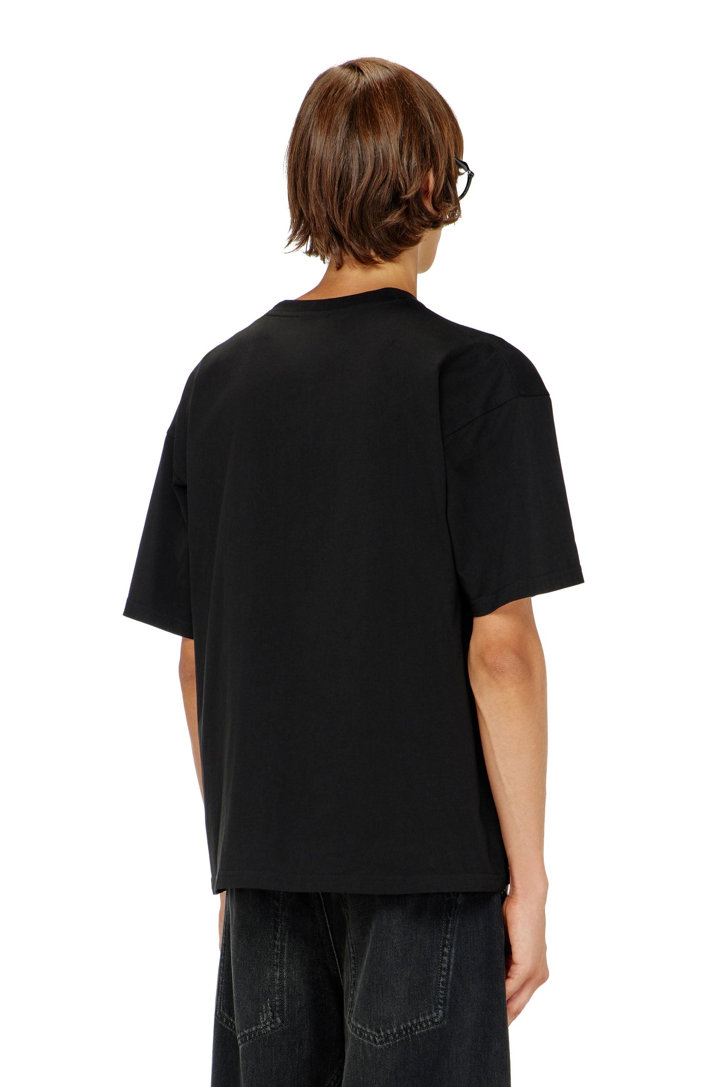 Relaxed cotton T-shirt with Oval D embroidery
