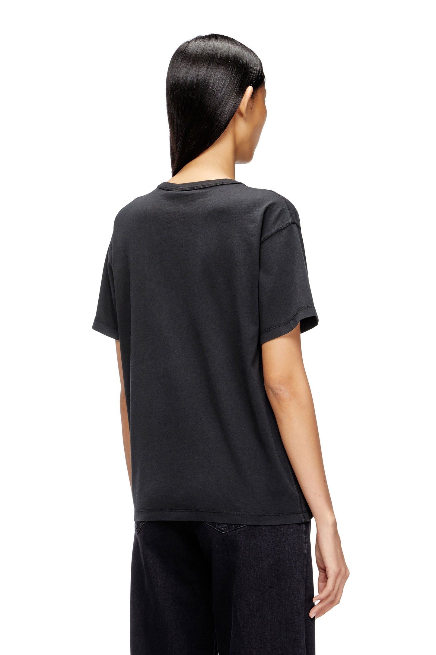 Cotton T-shirt with metallic Oval D