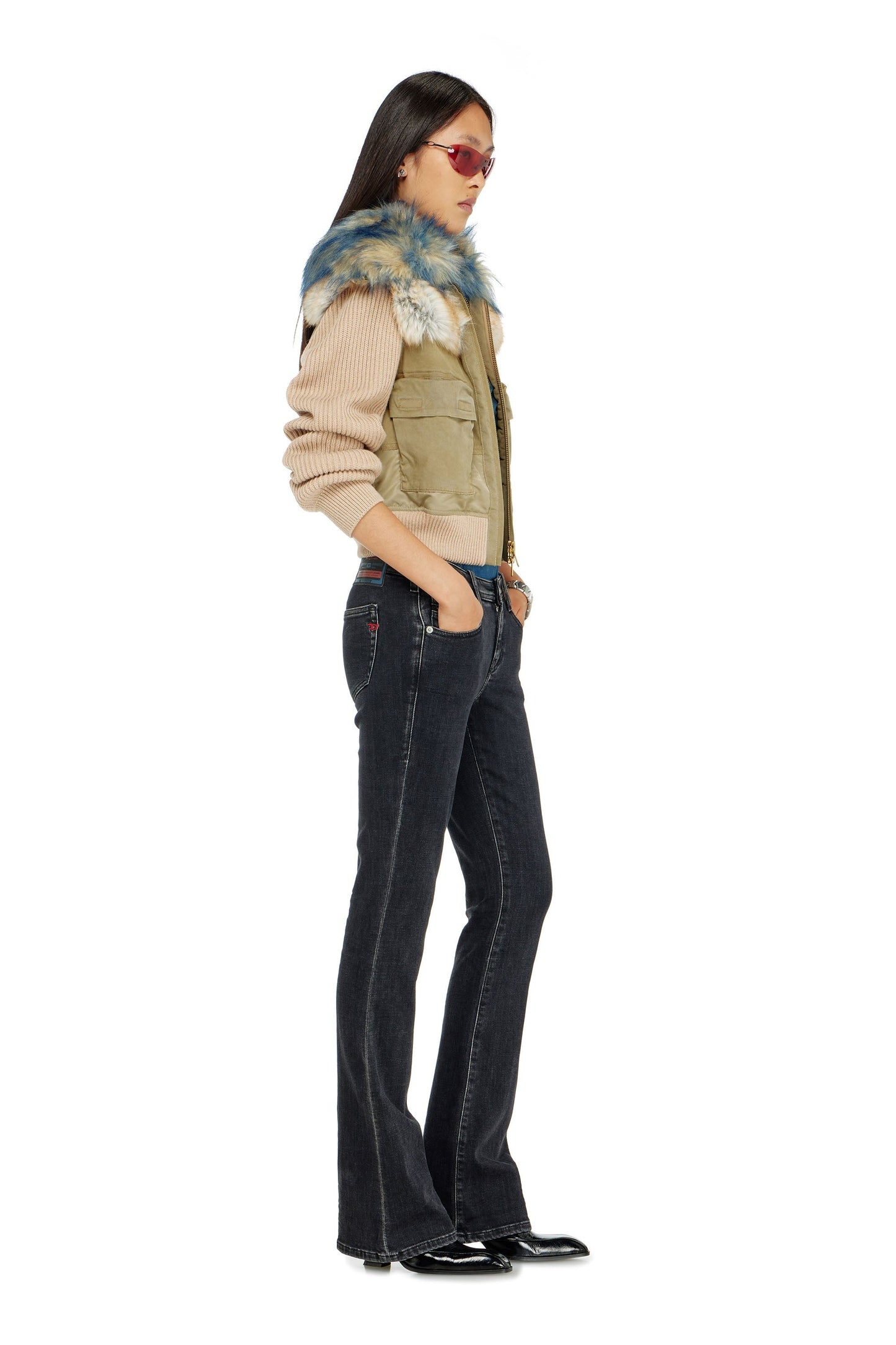 Bootcut Jeans Low Waist 1969 D-Ebbey