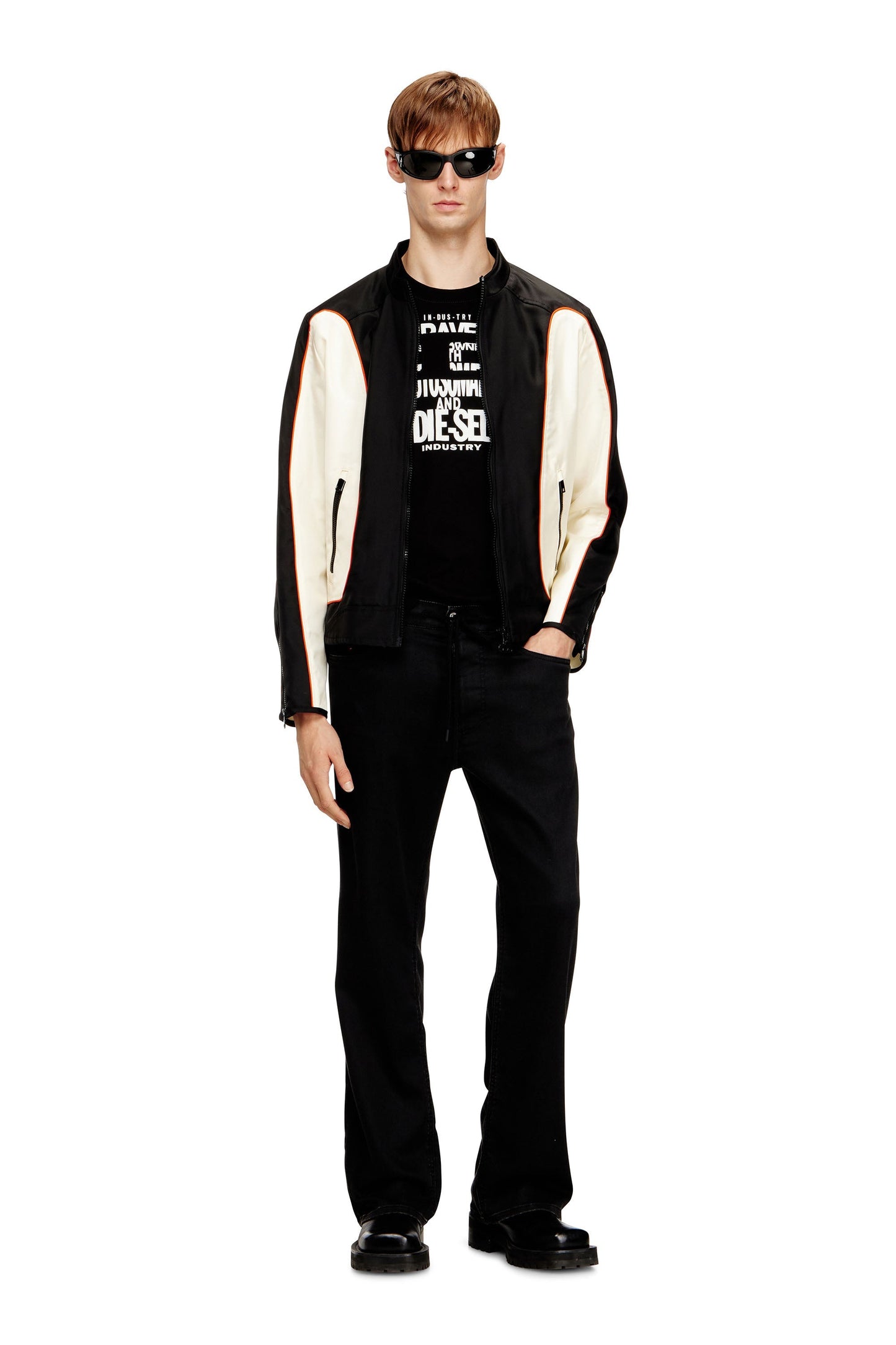 Regular T-shirt with graphic print and patch
