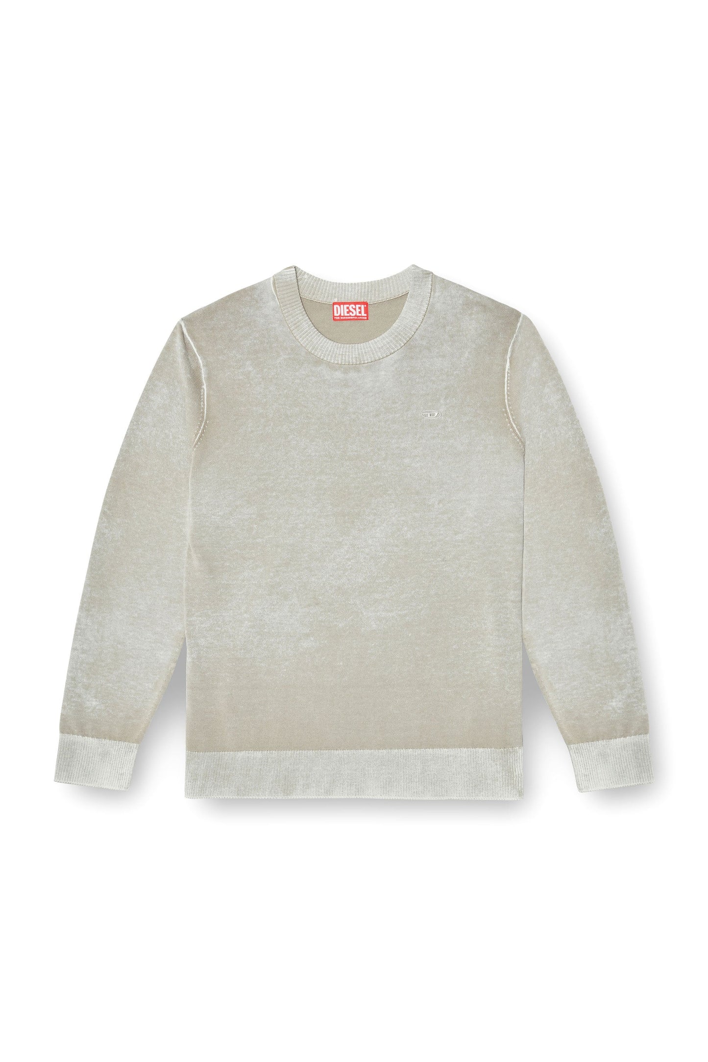 Jumper with faded reverse print