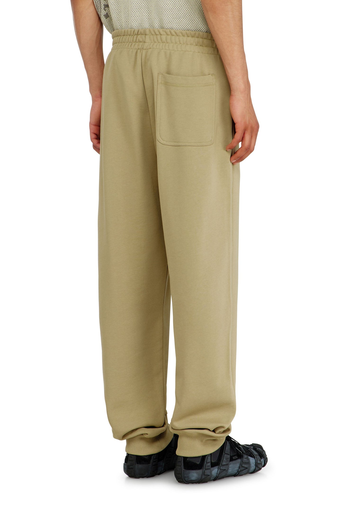 Cotton pants with metallic Oval D