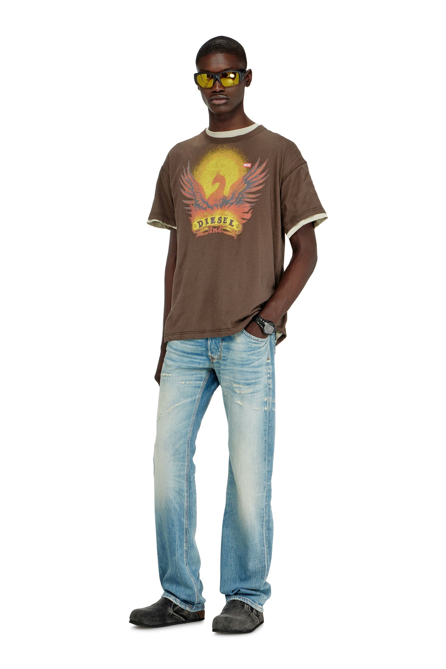 Regular T-shirt with Phoenix print