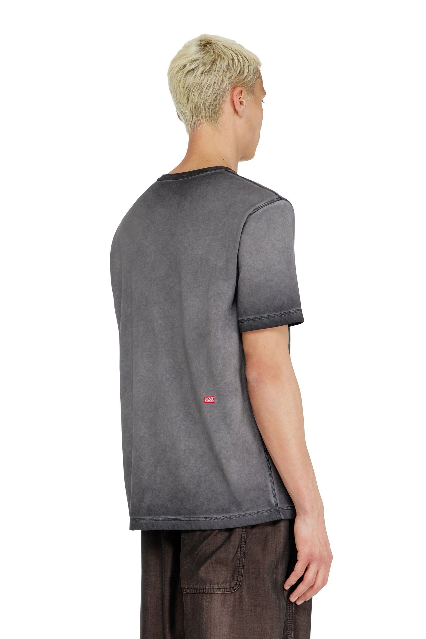 Jersey T-shirt with embossed graphic