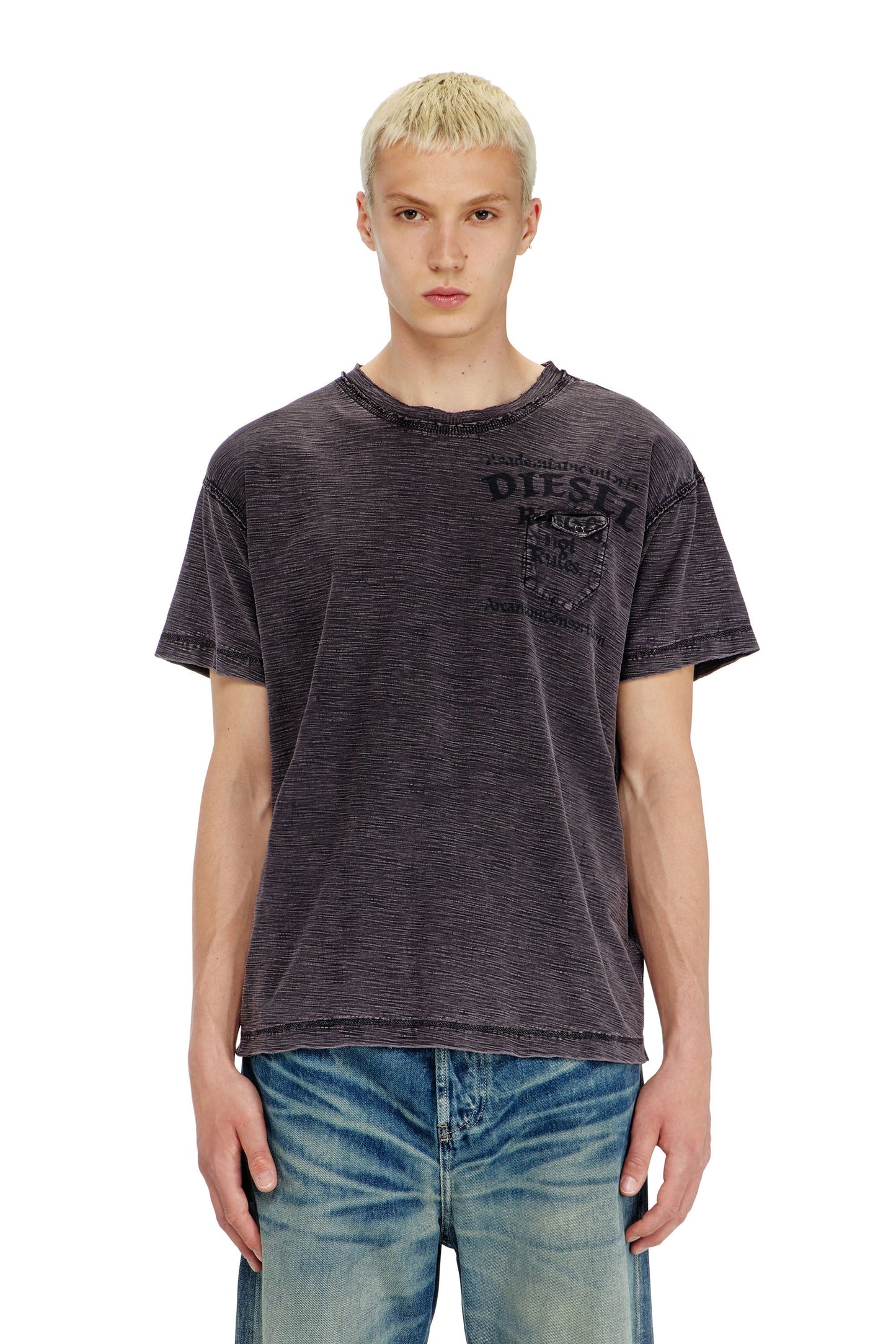 Slub jersey T-shirt with chest pocket