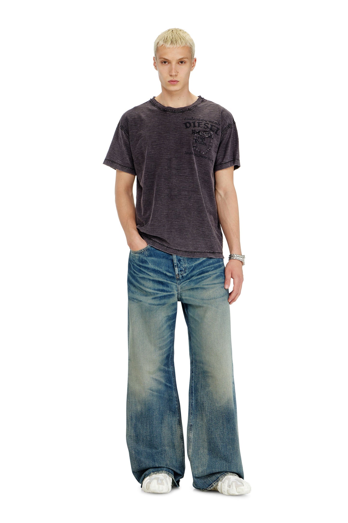 Slub jersey T-shirt with chest pocket