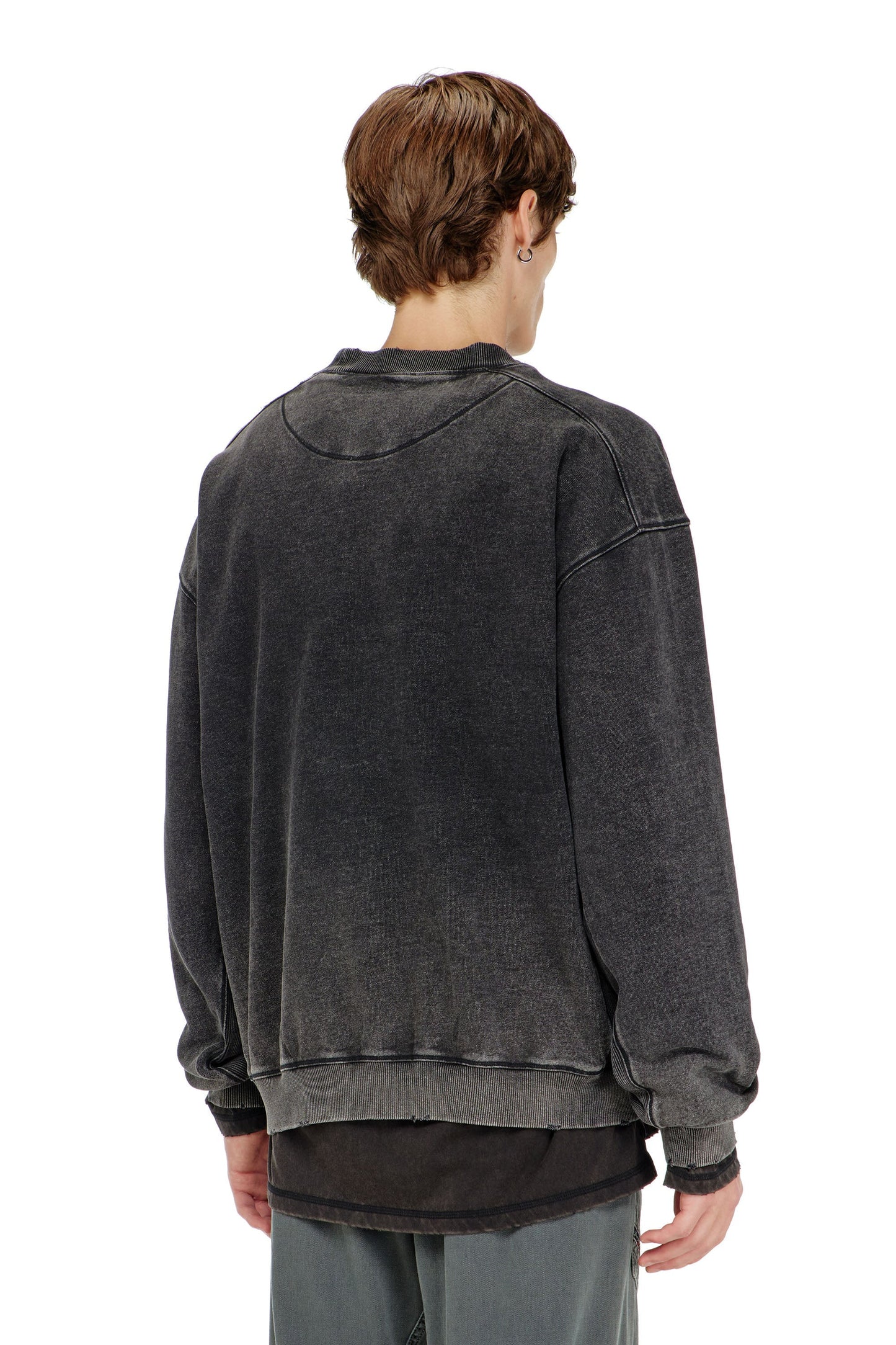 Cotton sweatshirt with faded effect