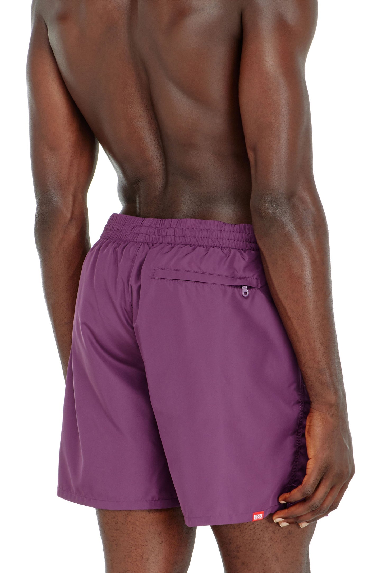 Swim shorts with metallic Oval D logo