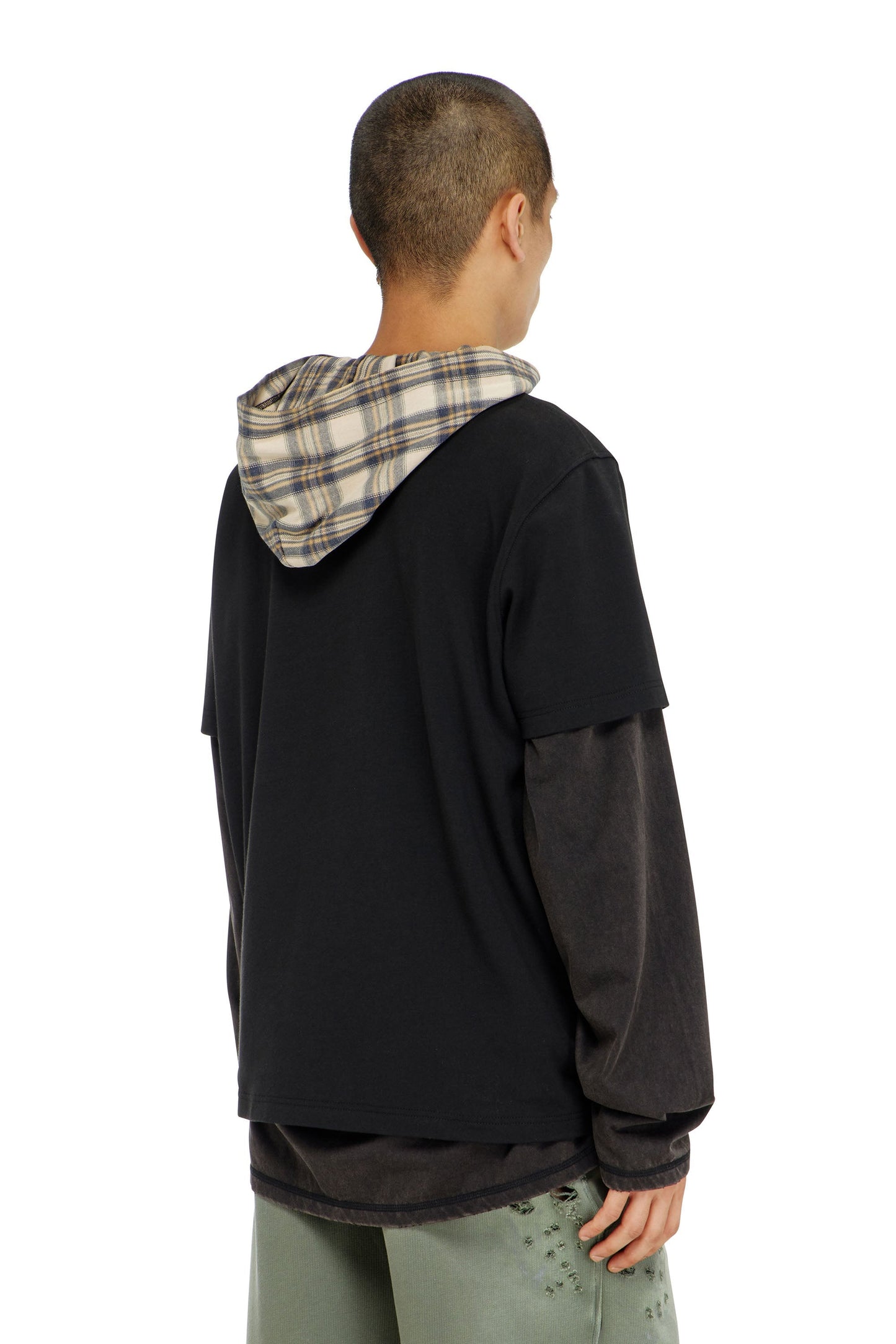 Cotton-interlock T-shirt with logo embroidery