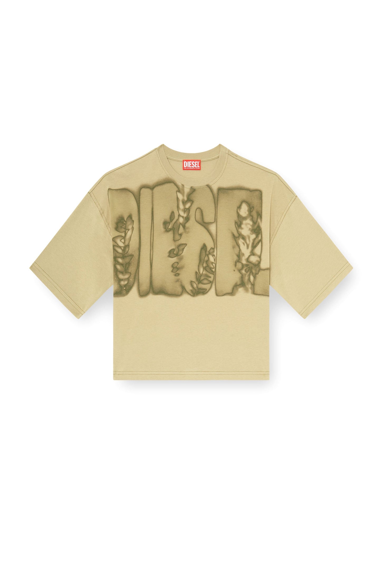 Cropped T-shirt with digital print