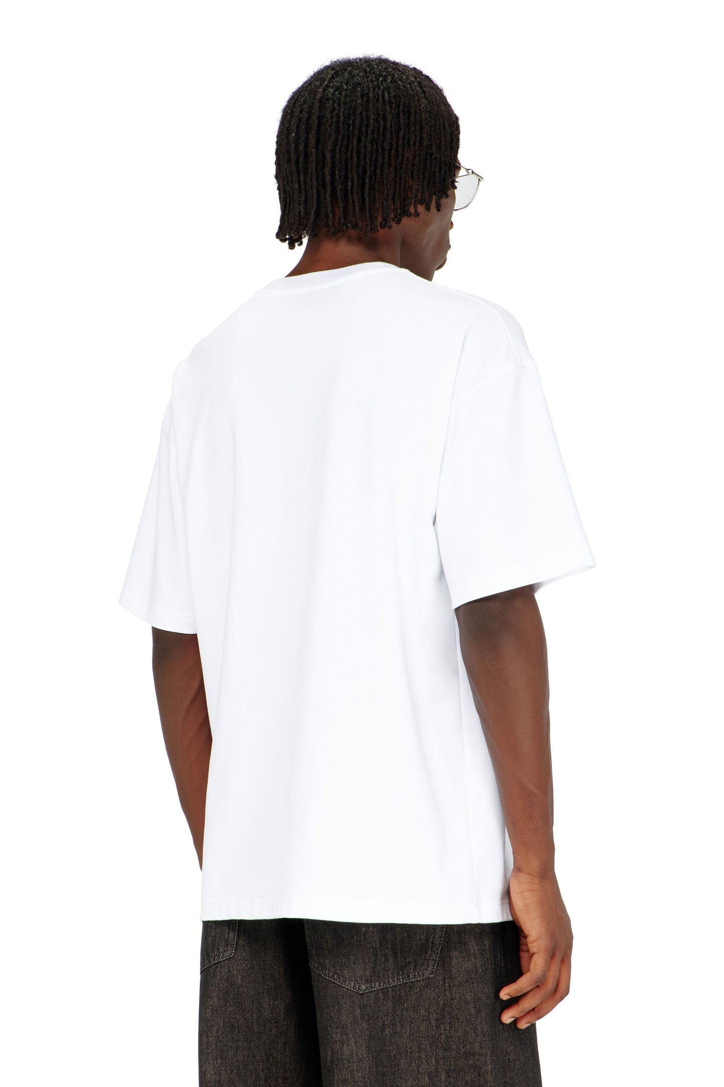 Cotton-interlock T-shirt with logo embroidery