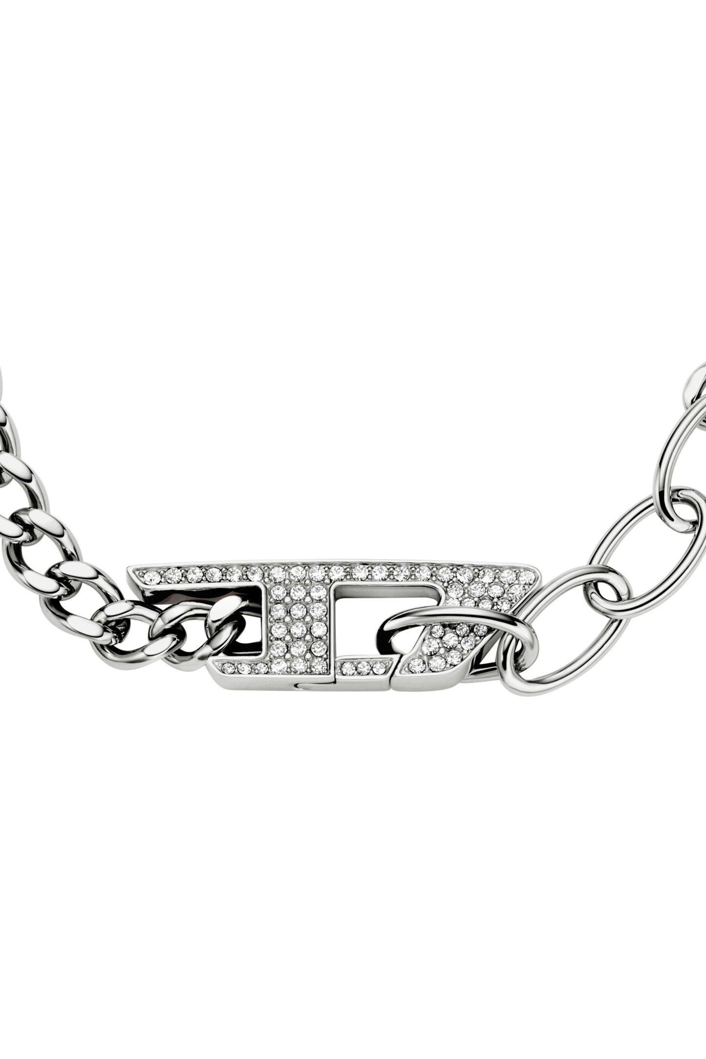 Stainless steel glitz chain bracelet