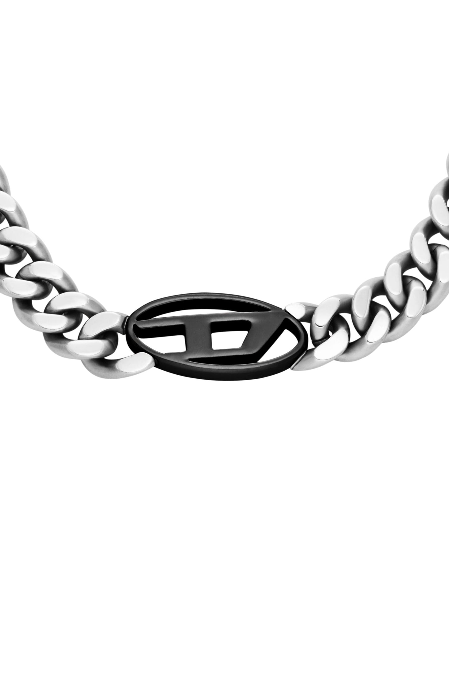 Two-tone stainless steel chain necklace