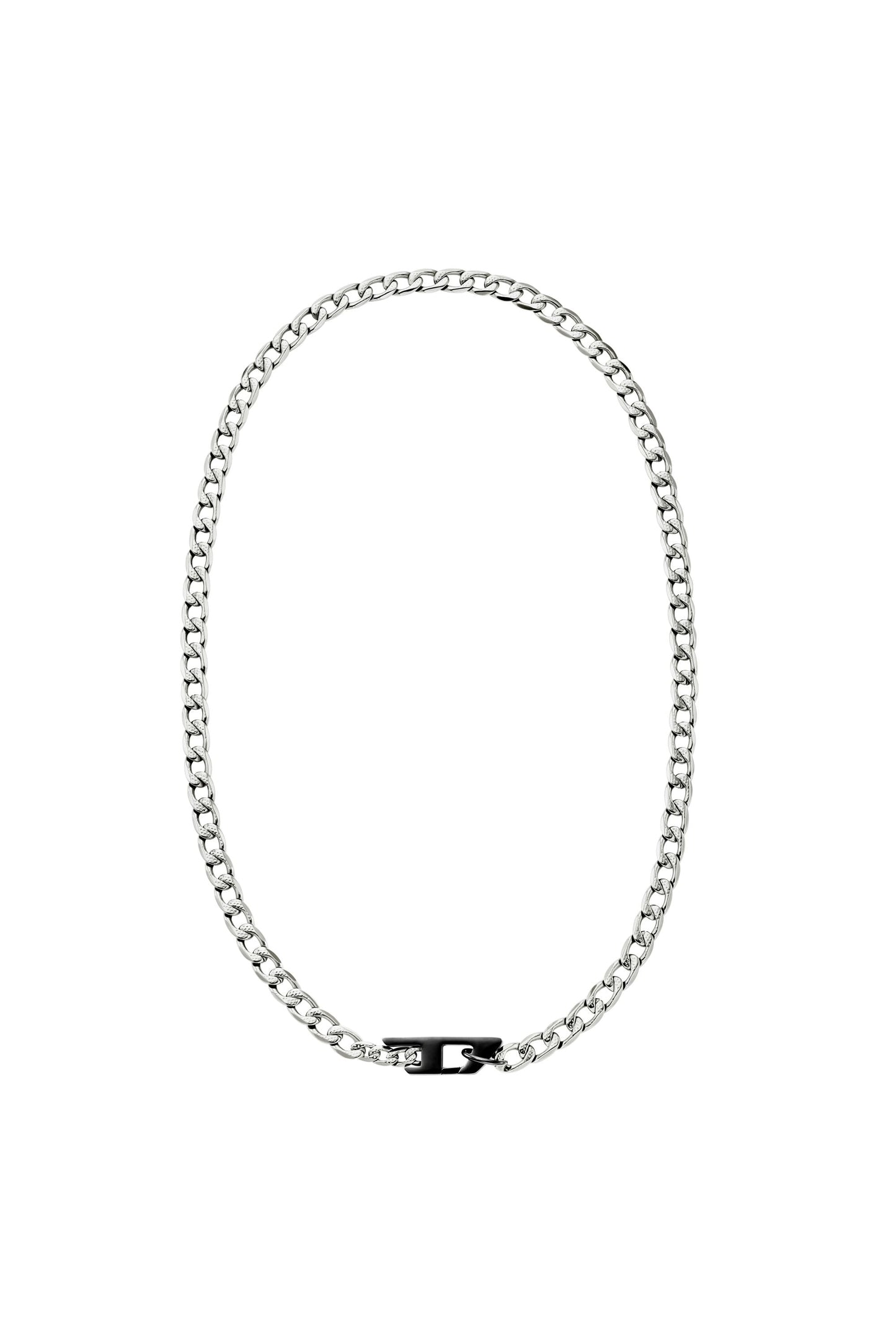 Two-tone stainless steel chain necklace