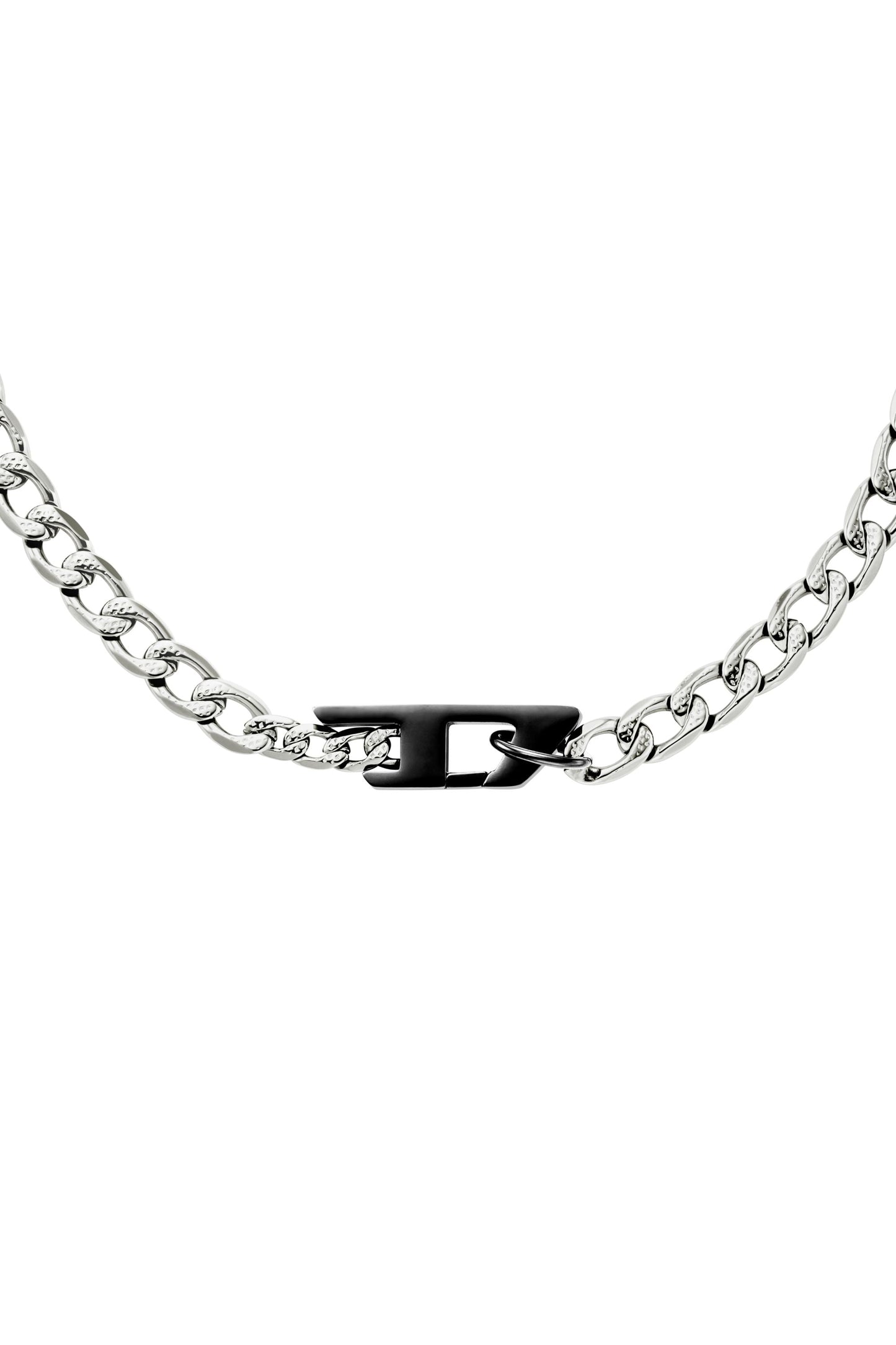 Two-tone stainless steel chain necklace