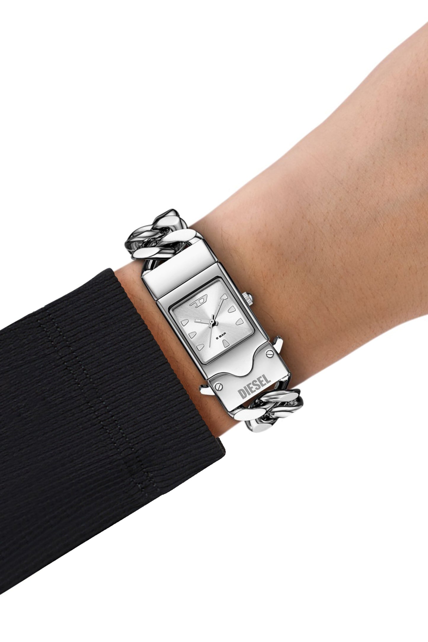 Closer stainless steel watch