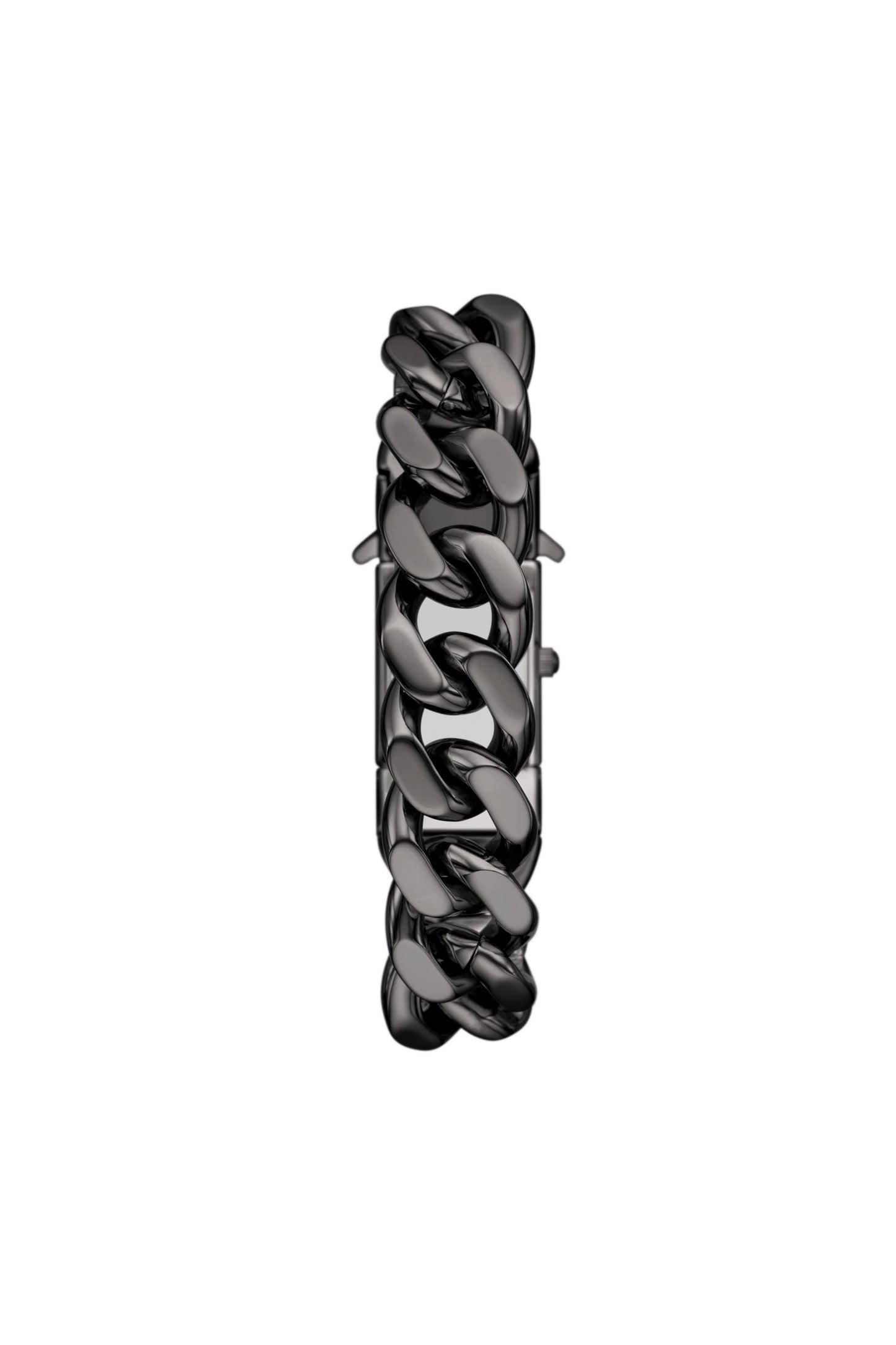 Closer in gunmetal stainless steel watch