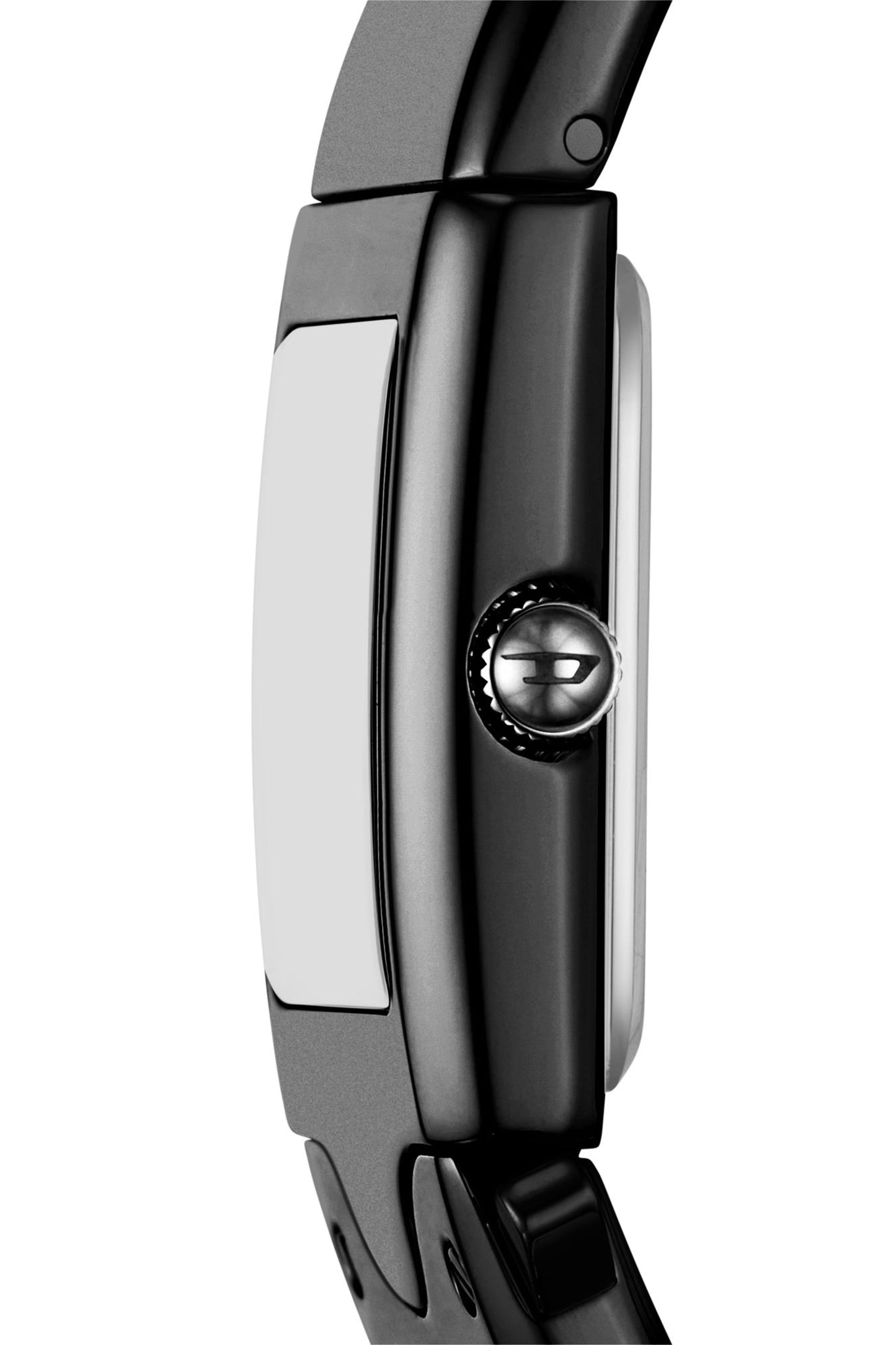 Closer in gunmetal stainless steel watch