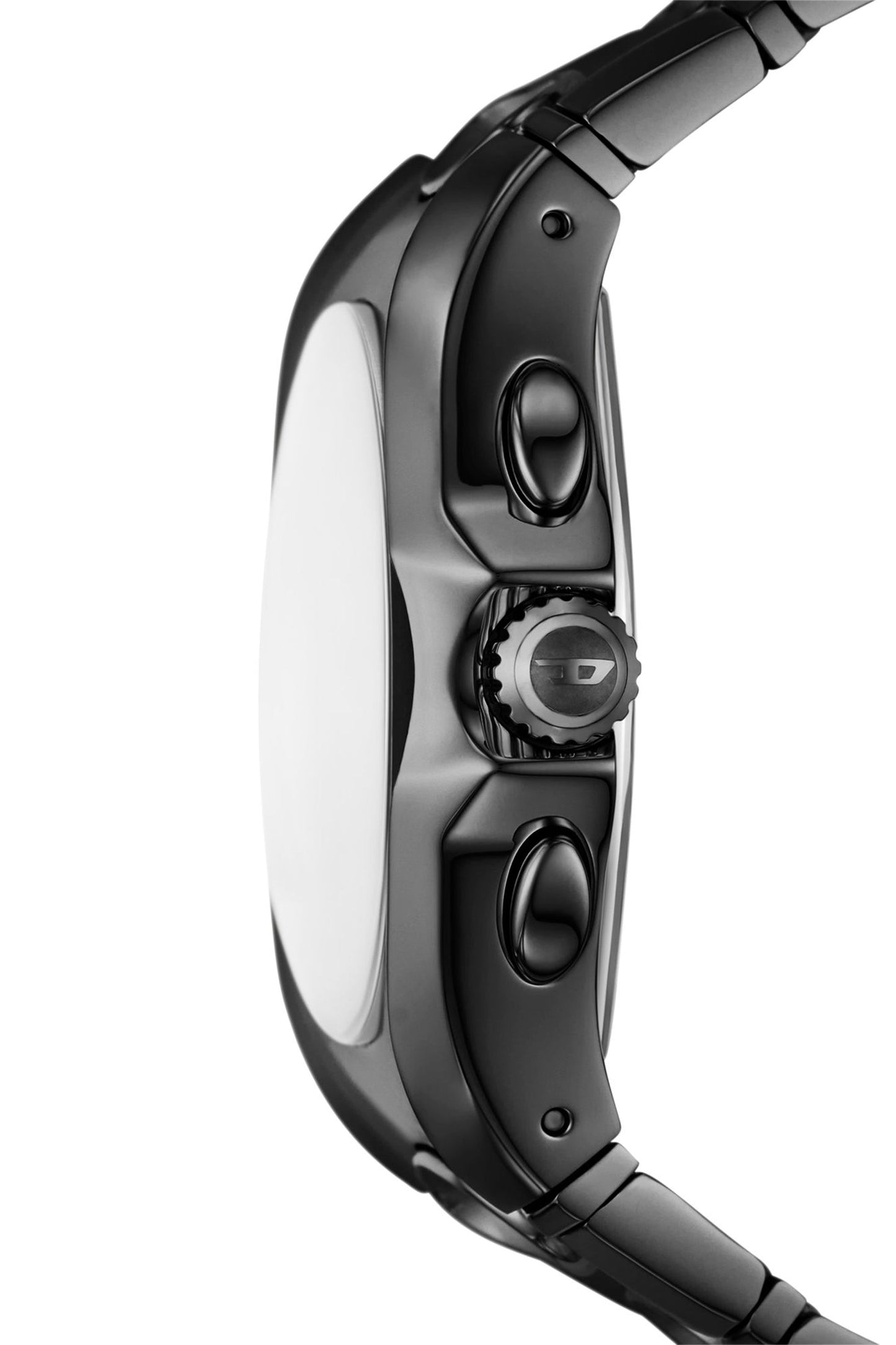 D-Curve black stainless steel watch