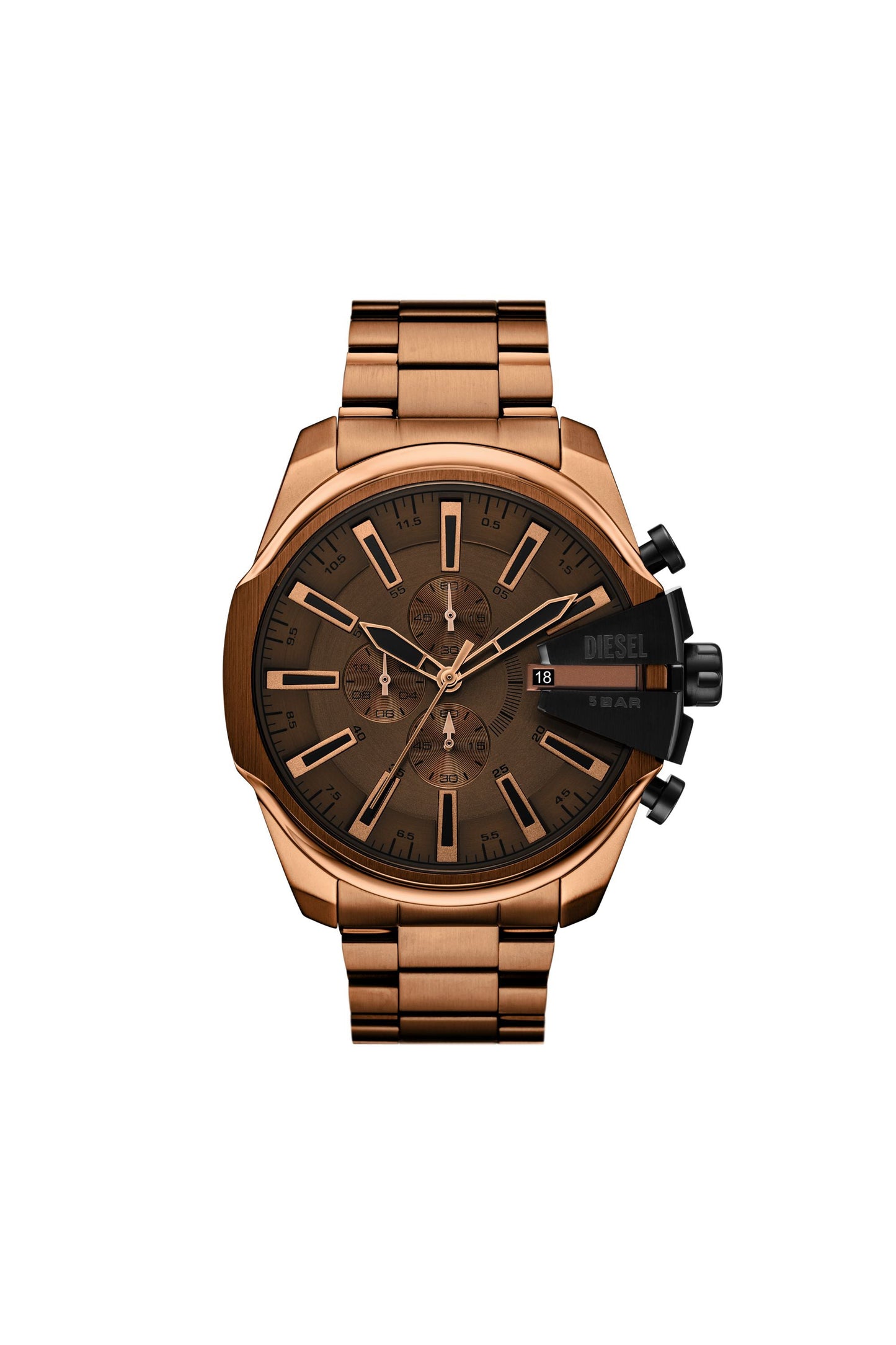 Mega Chief slim brown Stainless steel watch