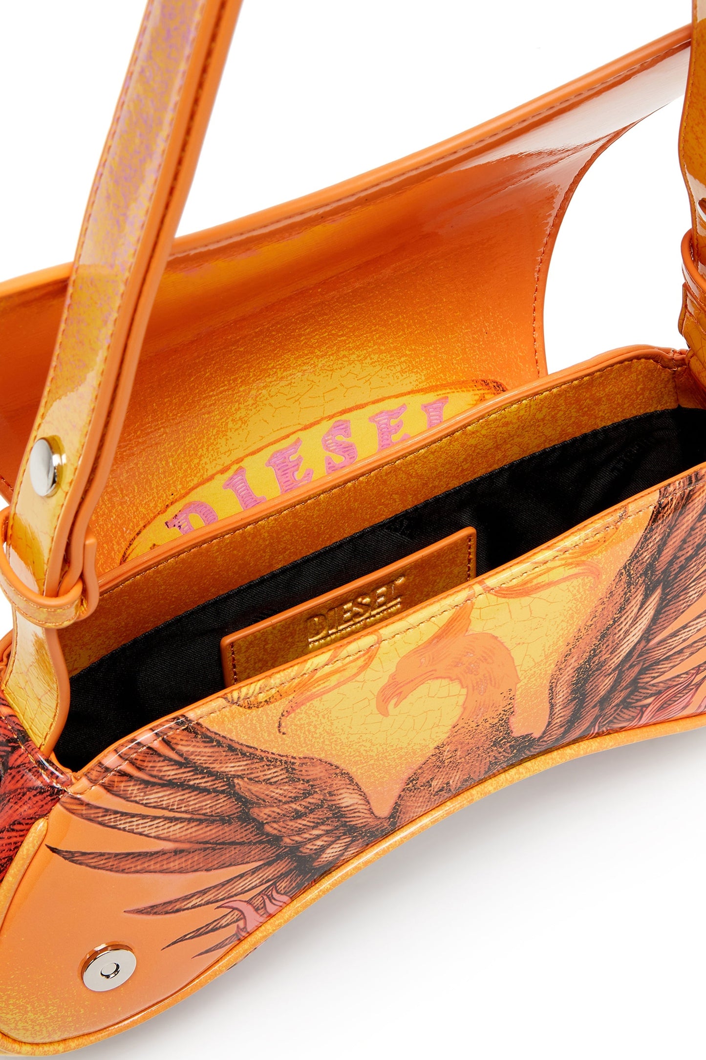 Play-Glossy printed crossbody bag