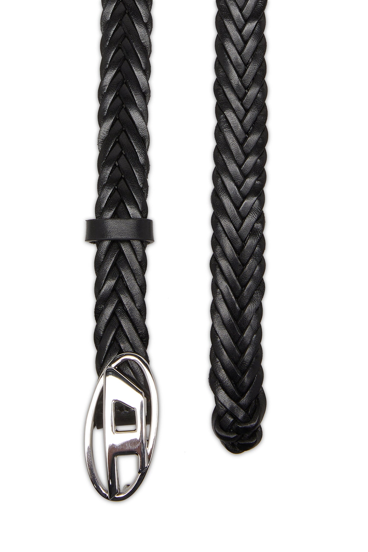 1.9 cm braided leather belt