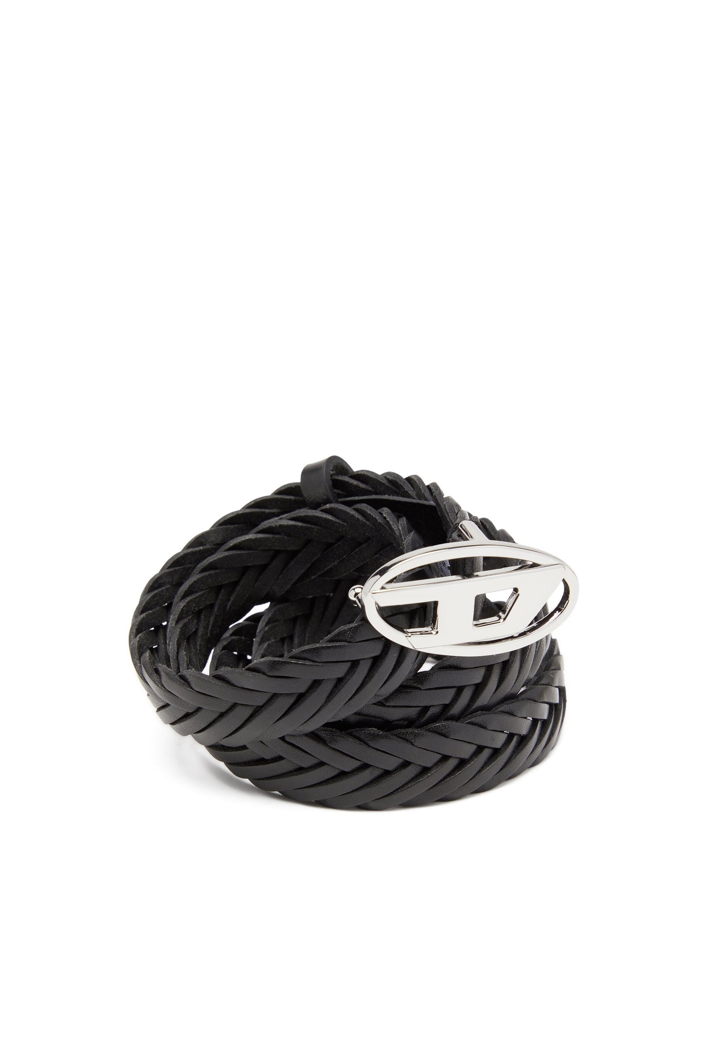 1.9 cm braided leather belt