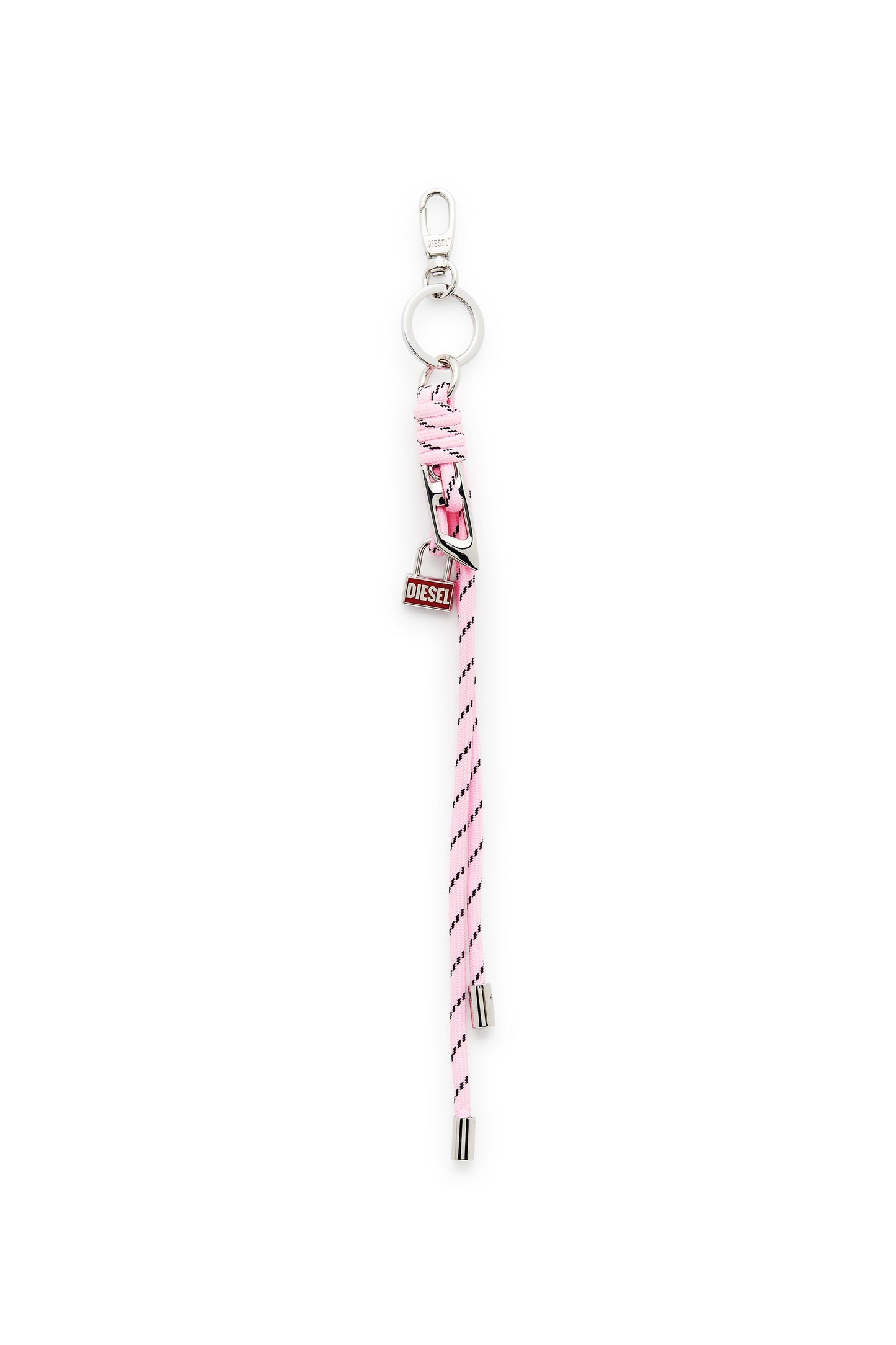 Metal and rope charm with Diesel pendant