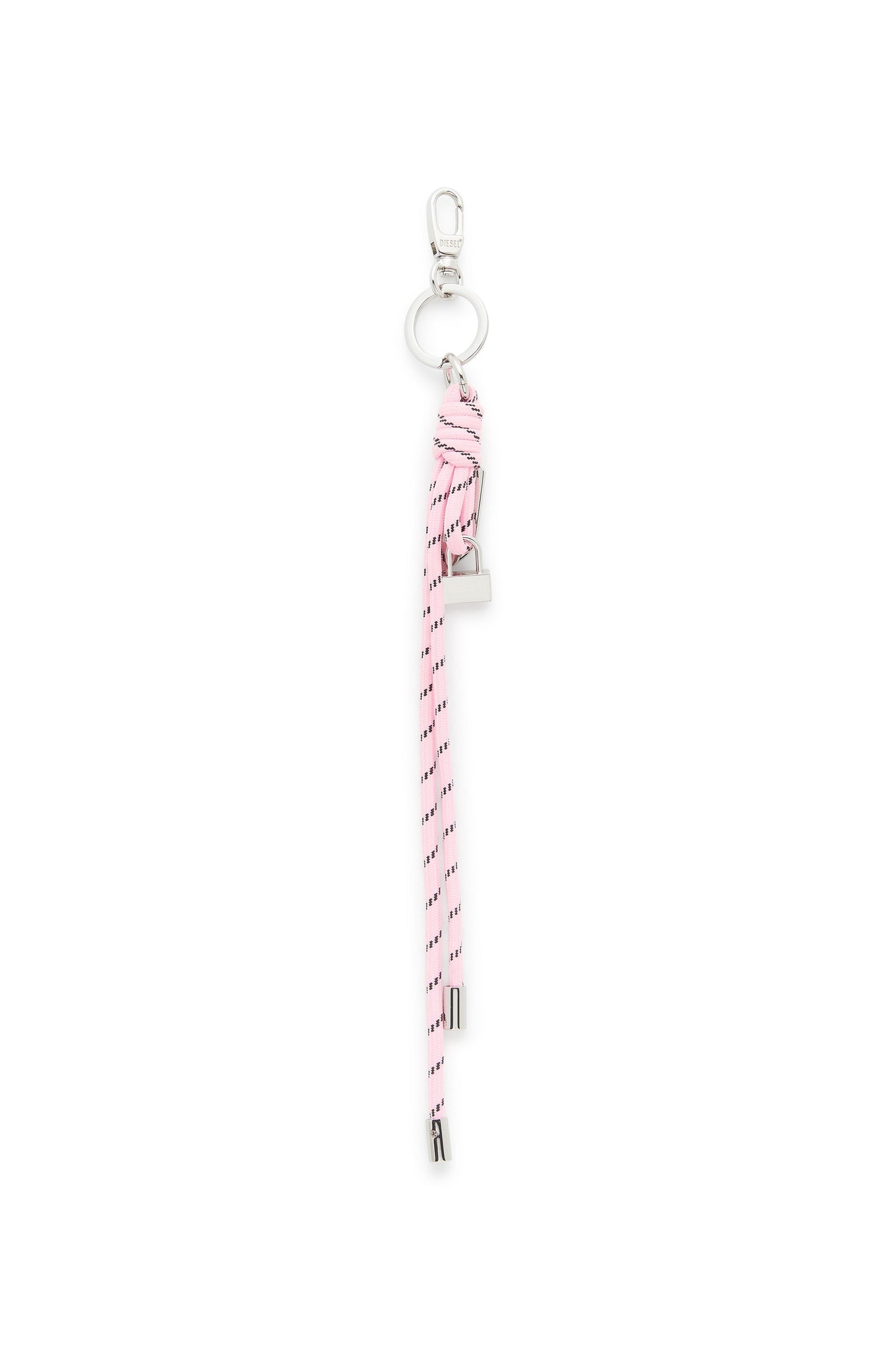 Metal and rope charm with Diesel pendant
