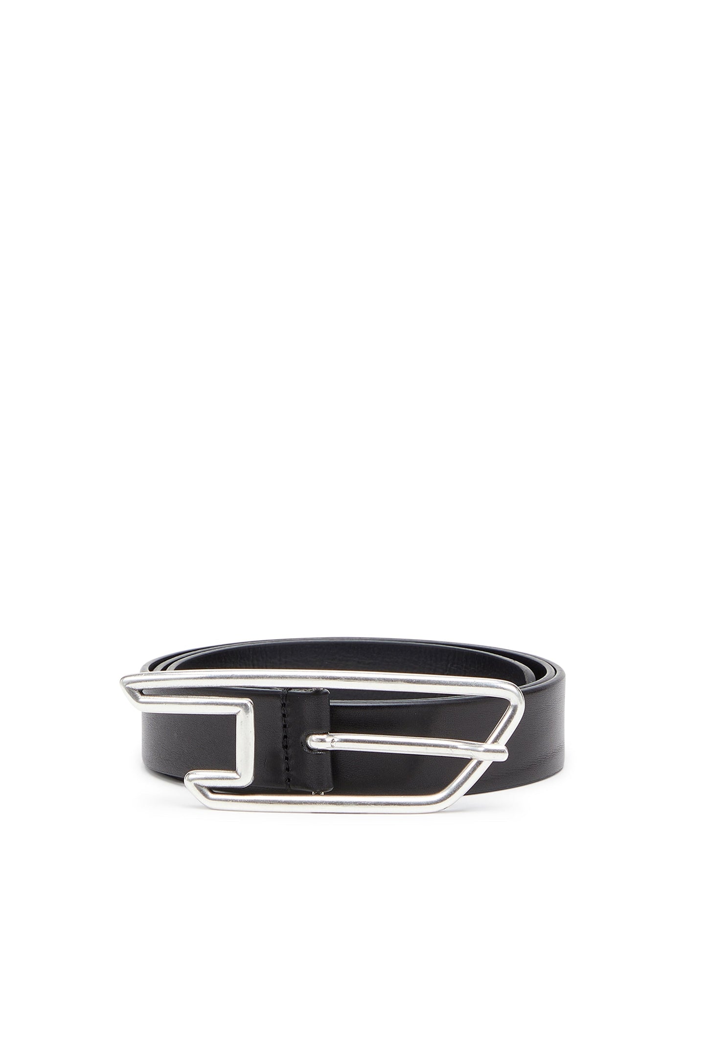 3cm leather belt with D-logo buckle