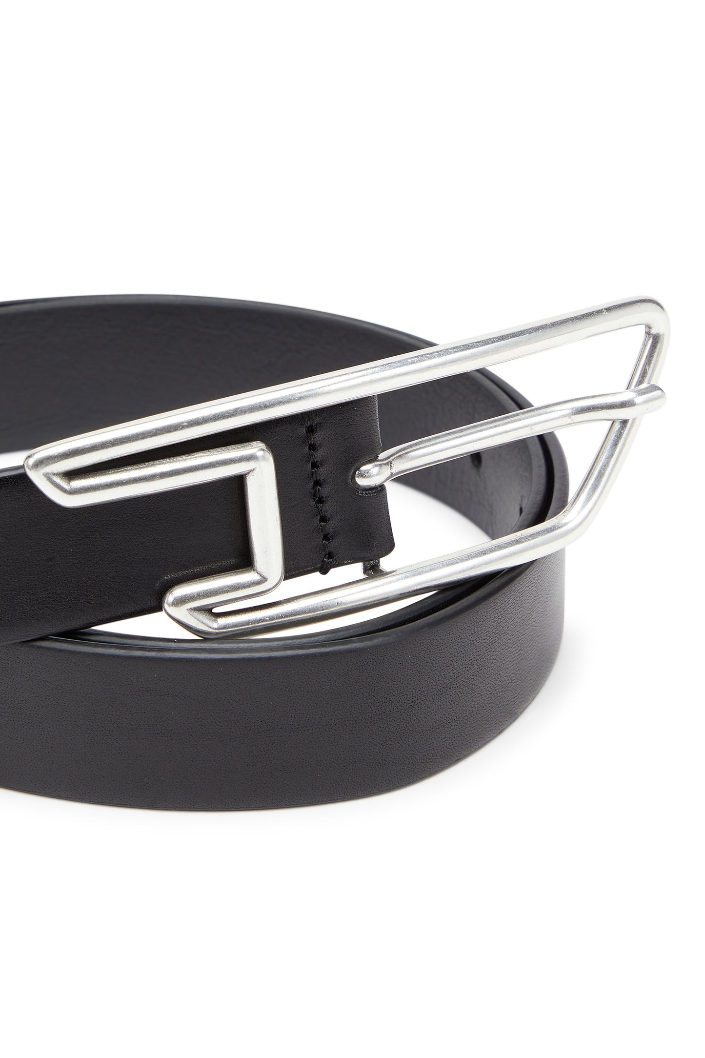 3cm leather belt with D-logo buckle