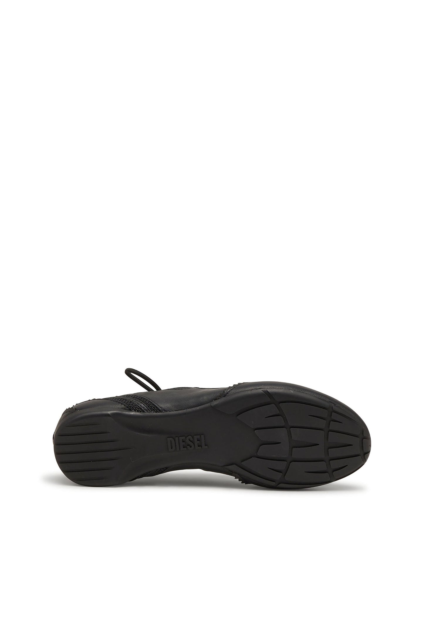 D-Mile - Lace-up ballerina flats in leather and mesh